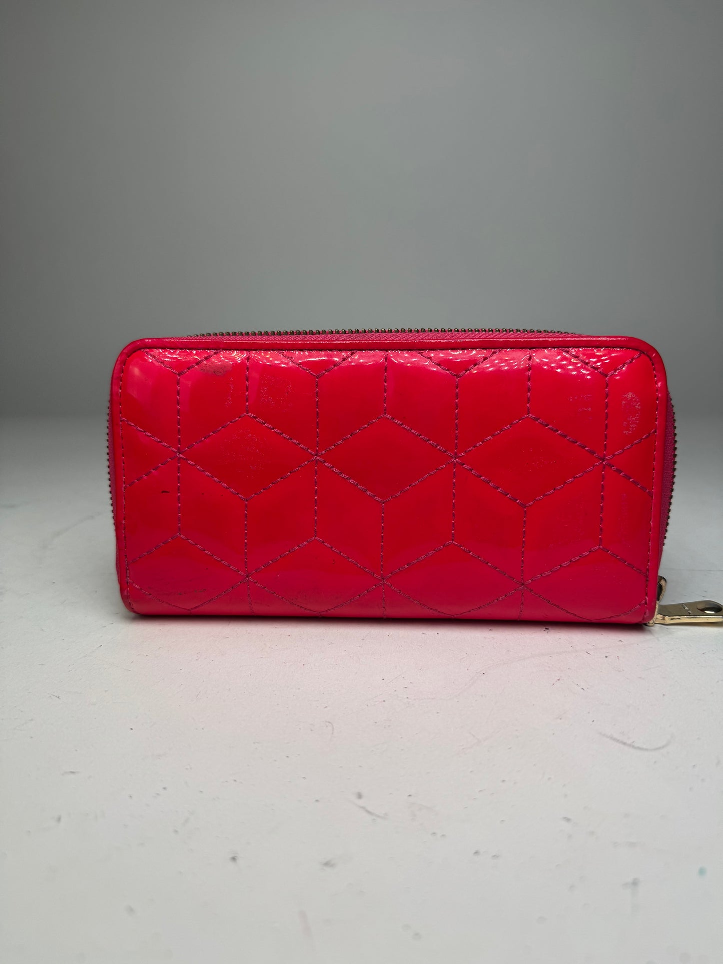 Vintage Miu Miu Patent Leather Wallet pink Zipper Off