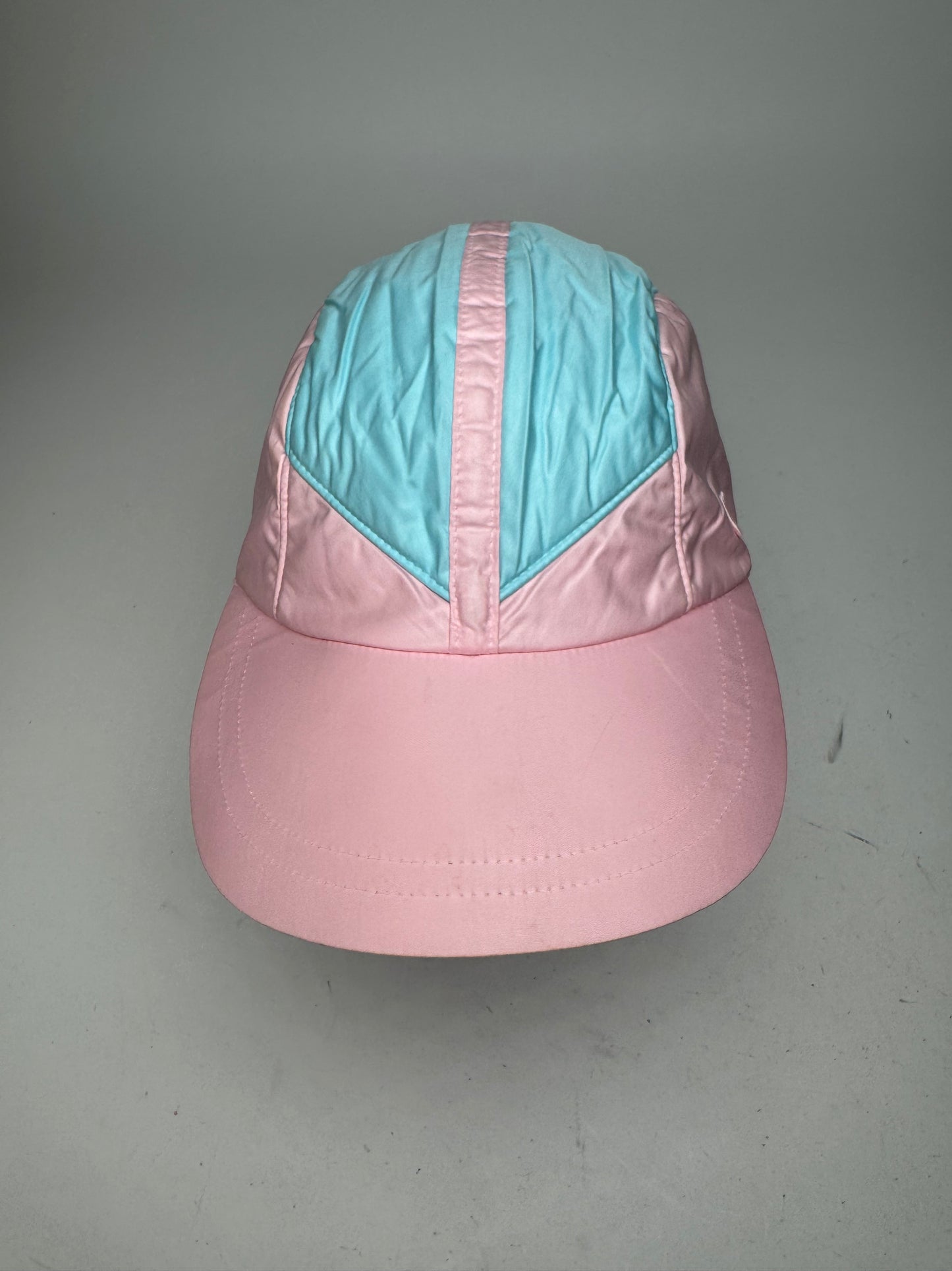 Vintage Courreges Polyester SnapBack Turquoise Pink