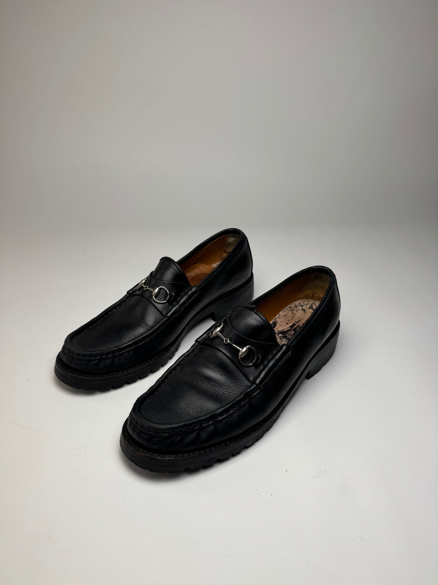 Vintage Gucci Men’s Horsebit Leather Loafer Black 42,5