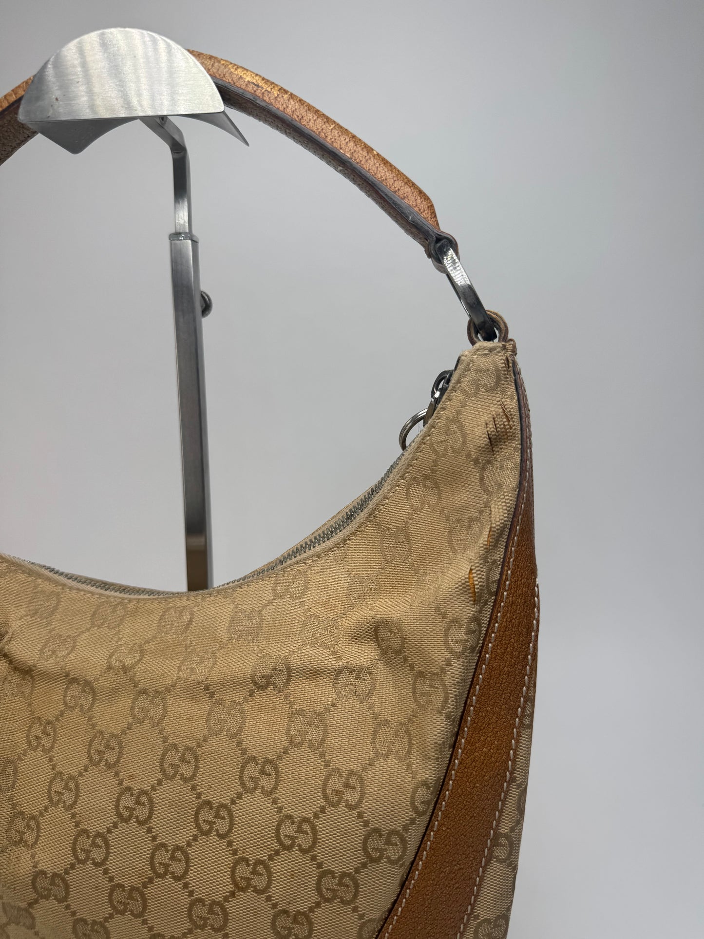 Sac à main Gucci Monogram vintage beige marron