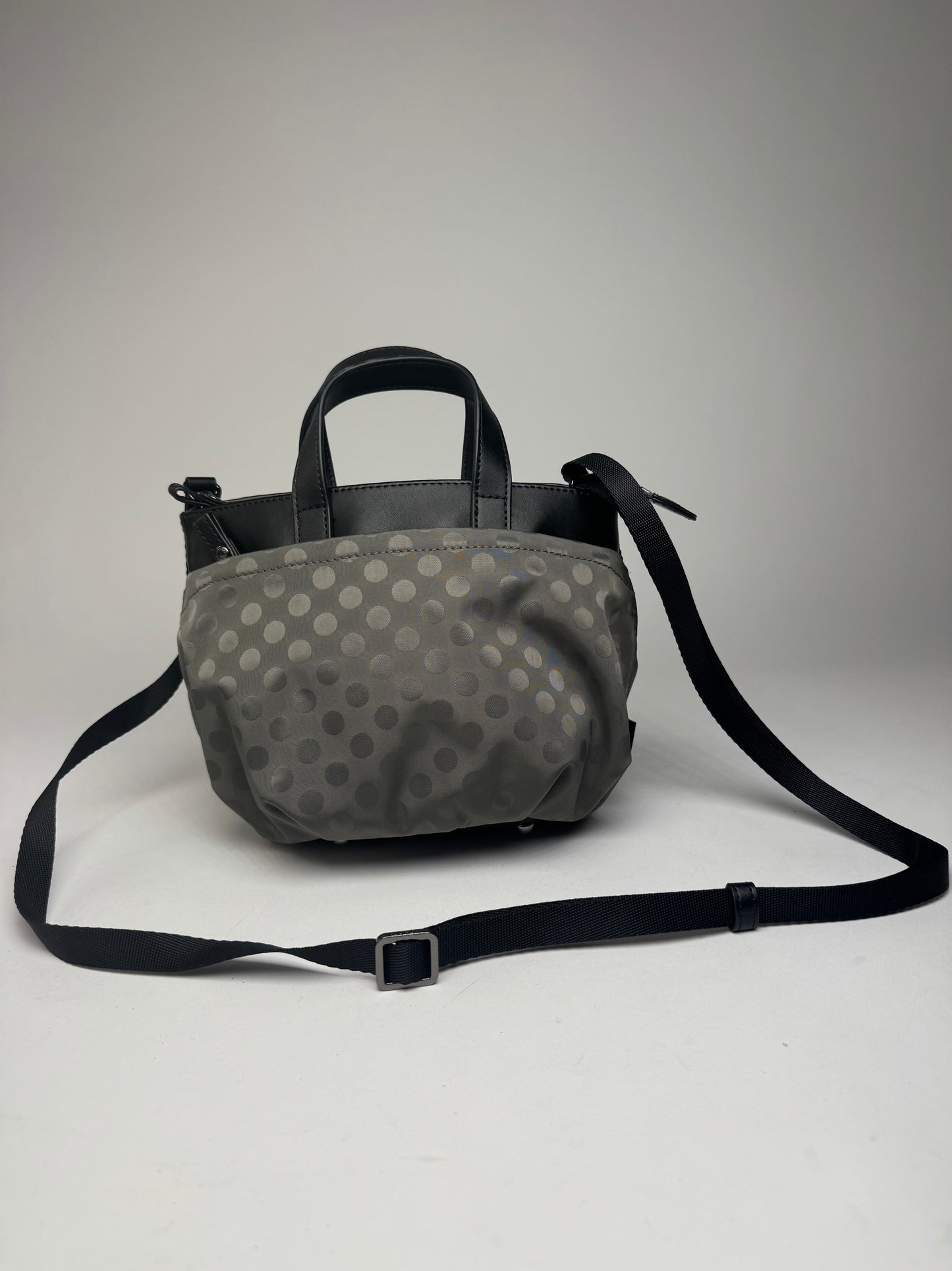 Vintage Yohji Yamamoto Y-Saccs Polkadot 2Way Handbag Grey Black