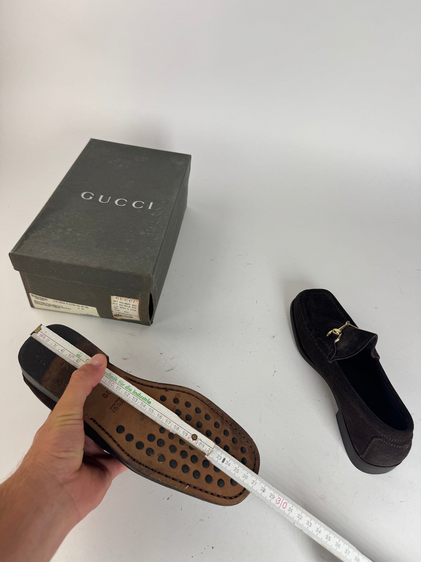 Vintage Gucci Suede Loafer Brown
