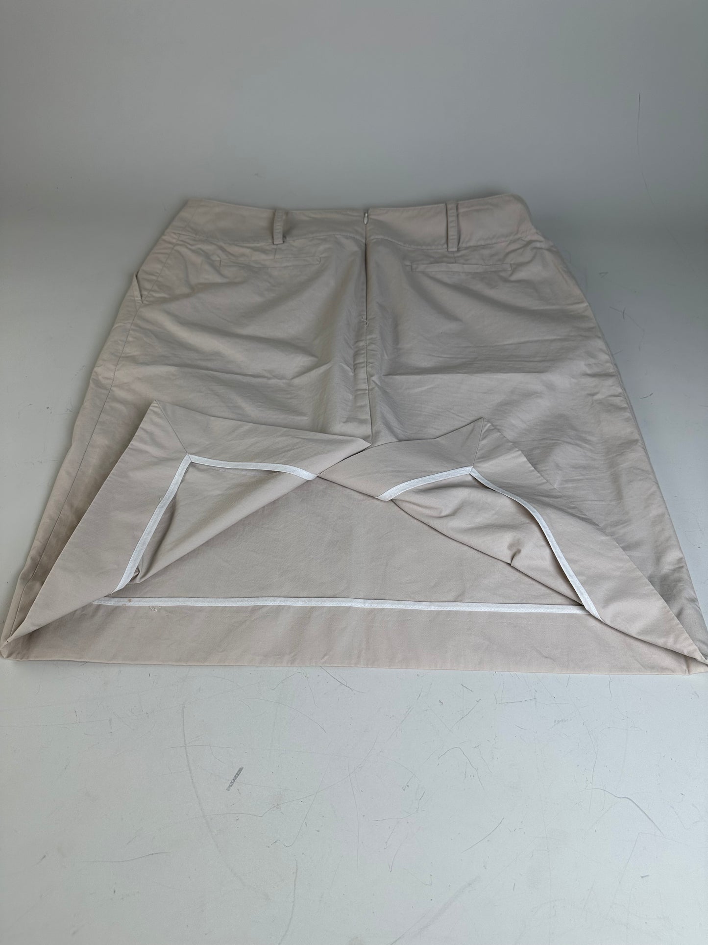 Vintage Celine Cotton Blend Skirt Cream L