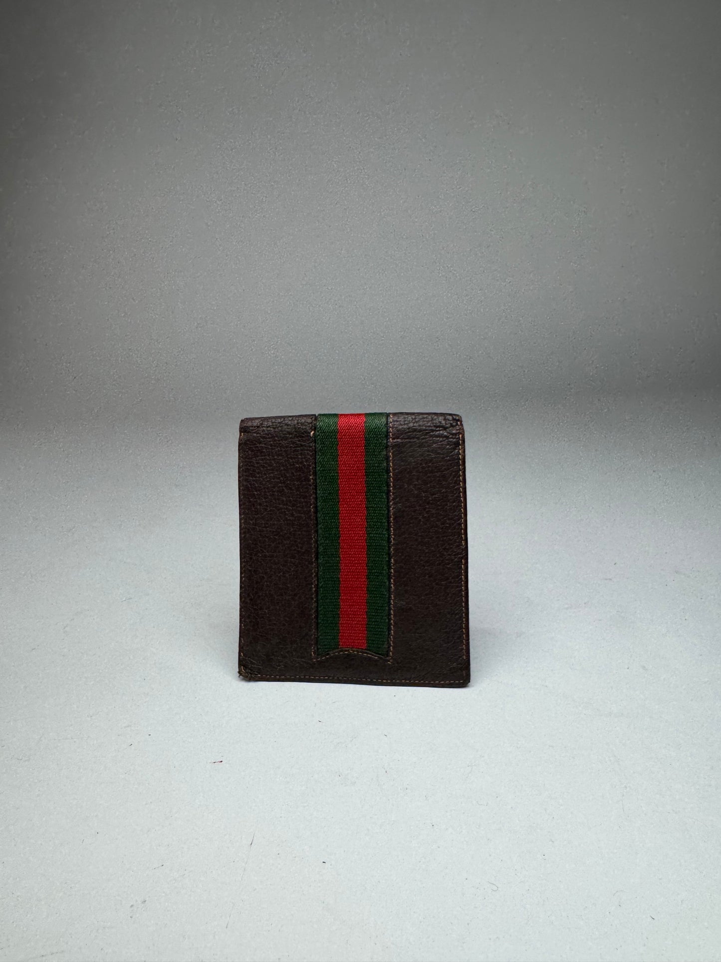 Vintage Gucci Flapable Leather Wallet Brown