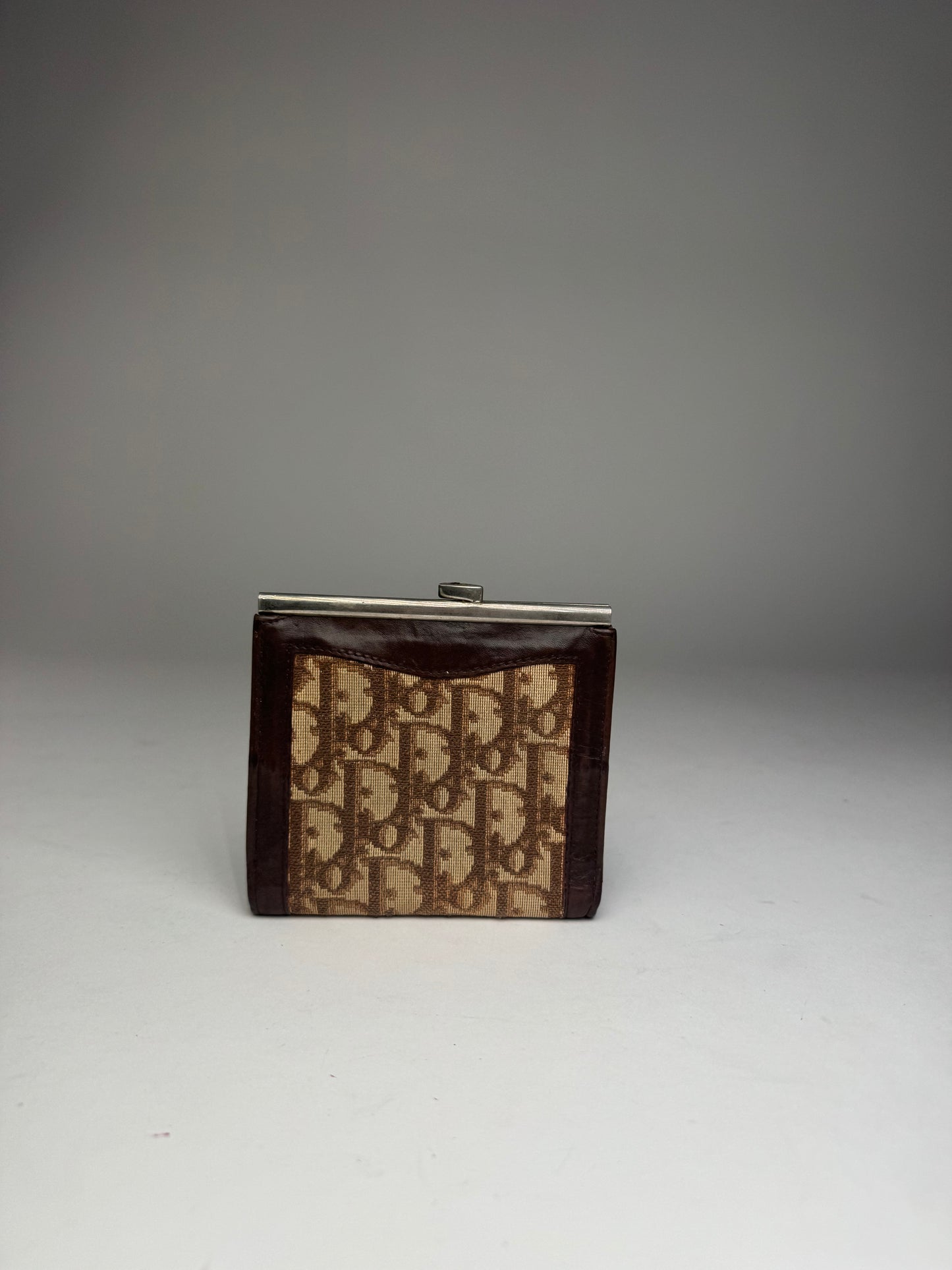 Vintage Dior Oblique monogram wallet beige brown