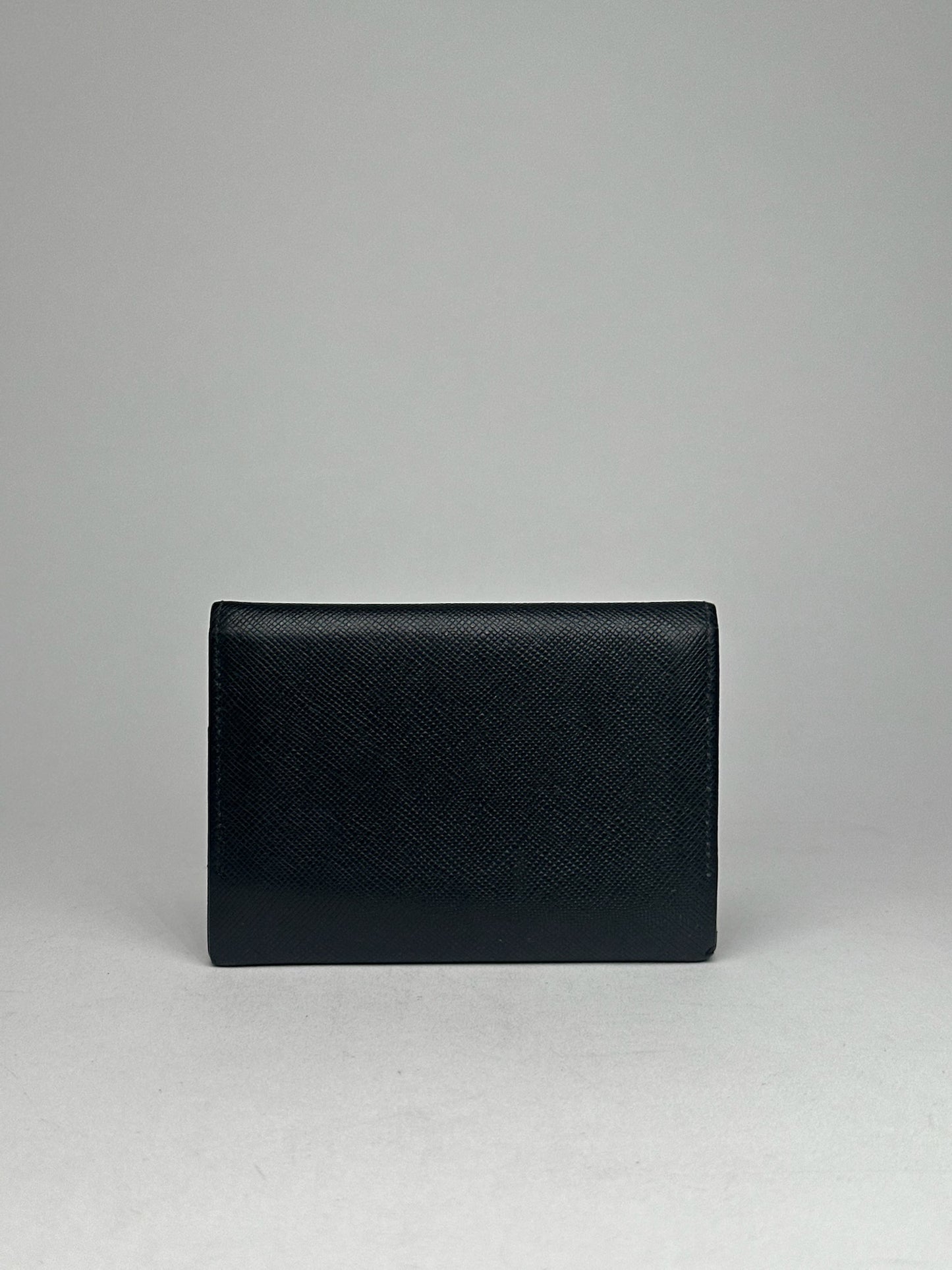 Vintage Burberry Leather Card Holder black