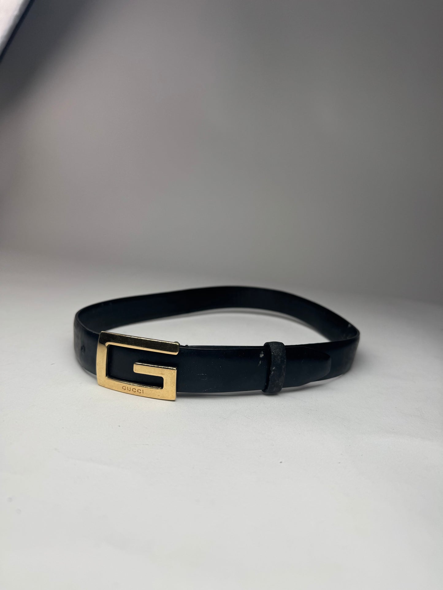 Ceinture en cuir Gucci vintage noire