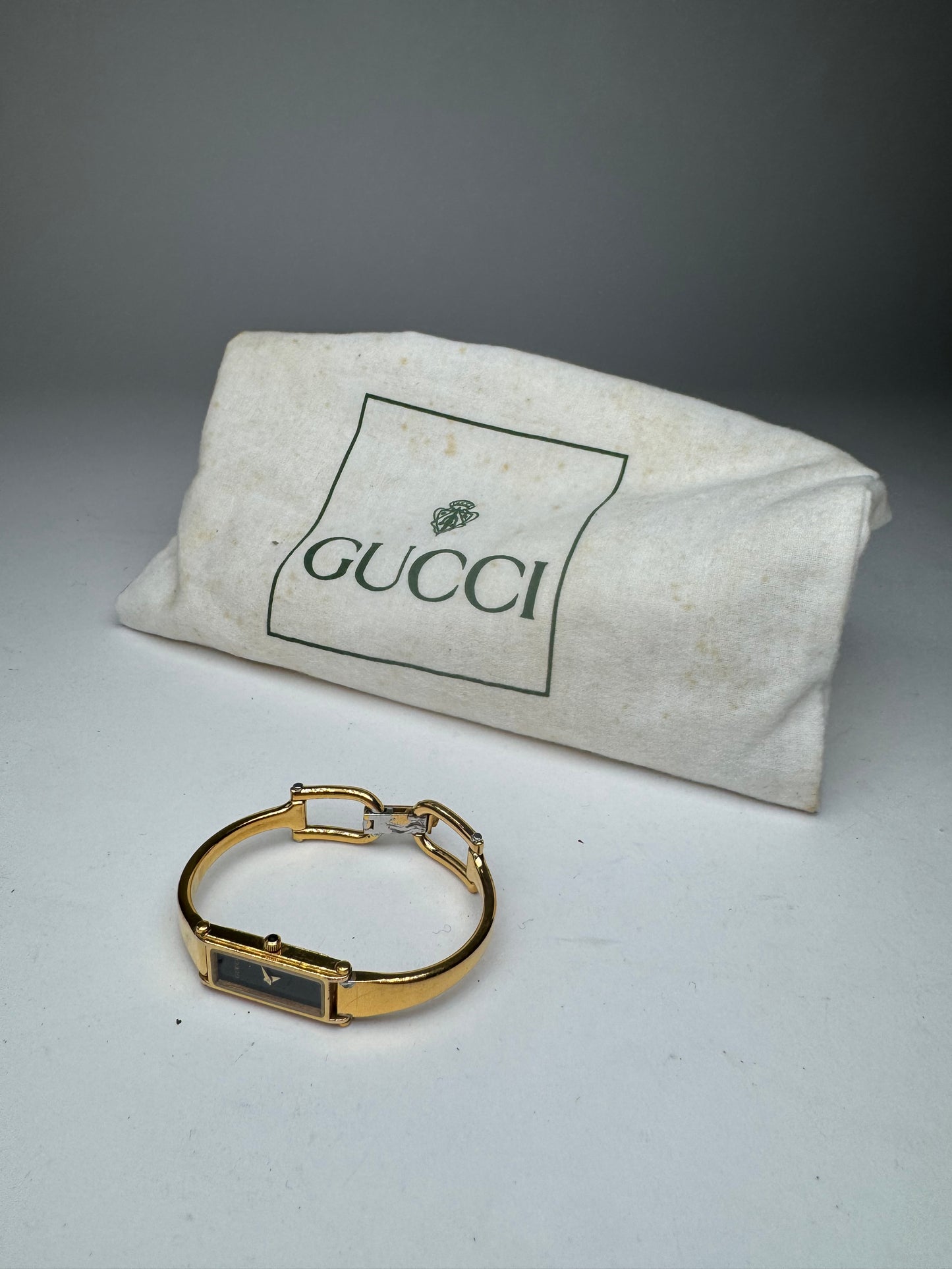 Vintage Gucci Gold Plated Horsebit Watch