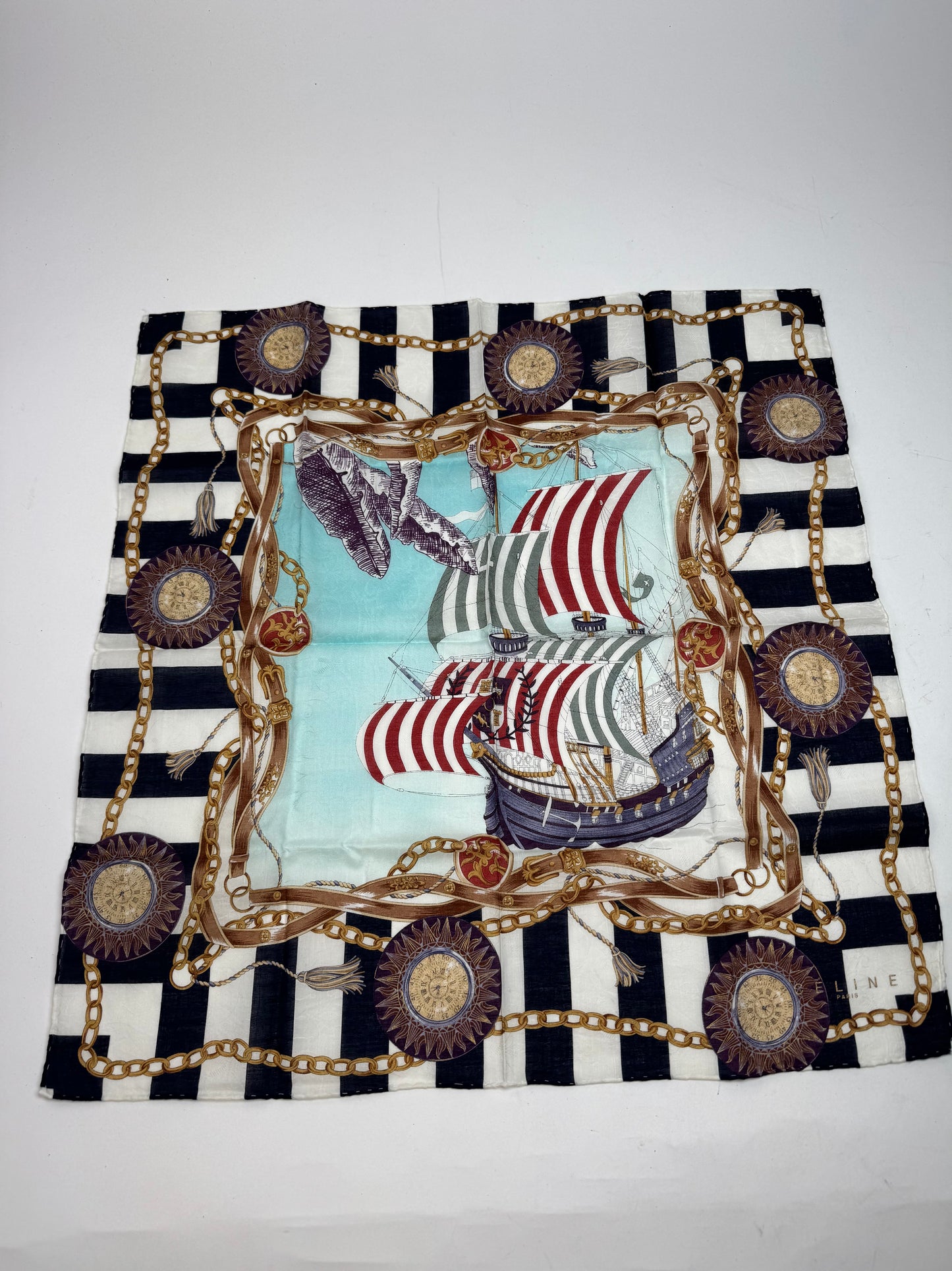 Vintage Celine Boat Scarf