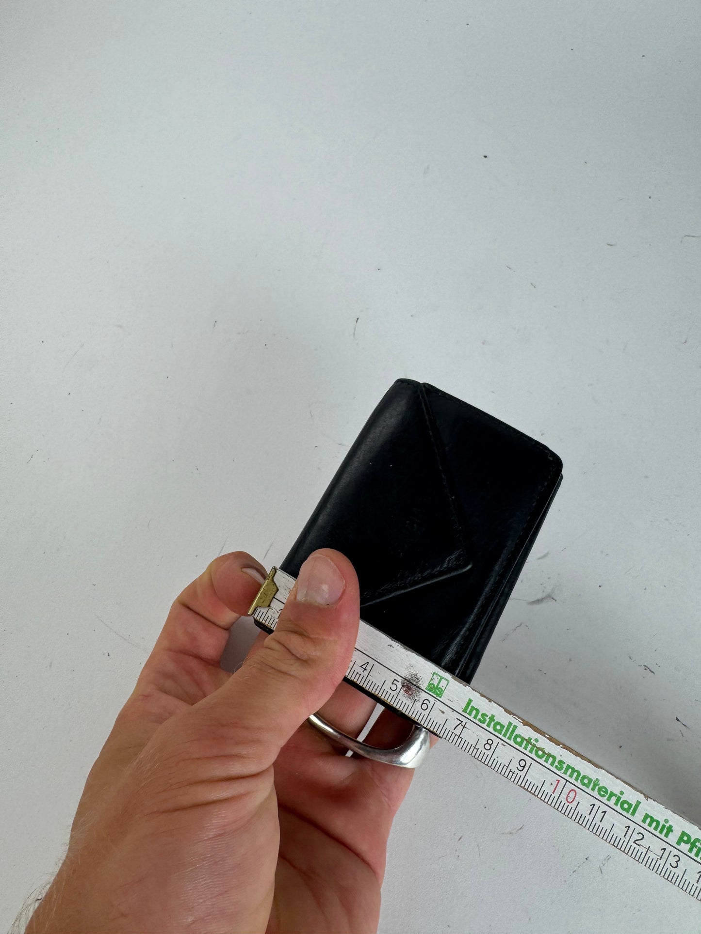 Vintage Balenciaga Leather Card Holder Black