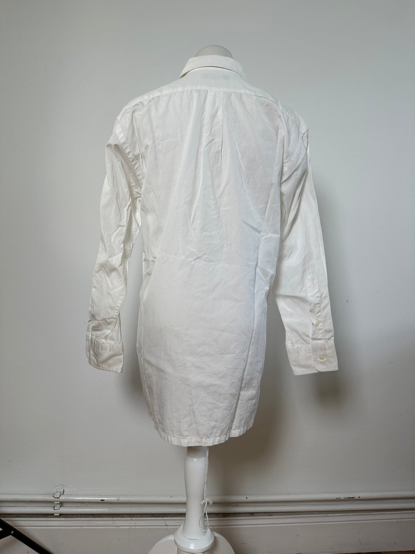 Vintage Dior Men's Cotton Blend Shirt White XL