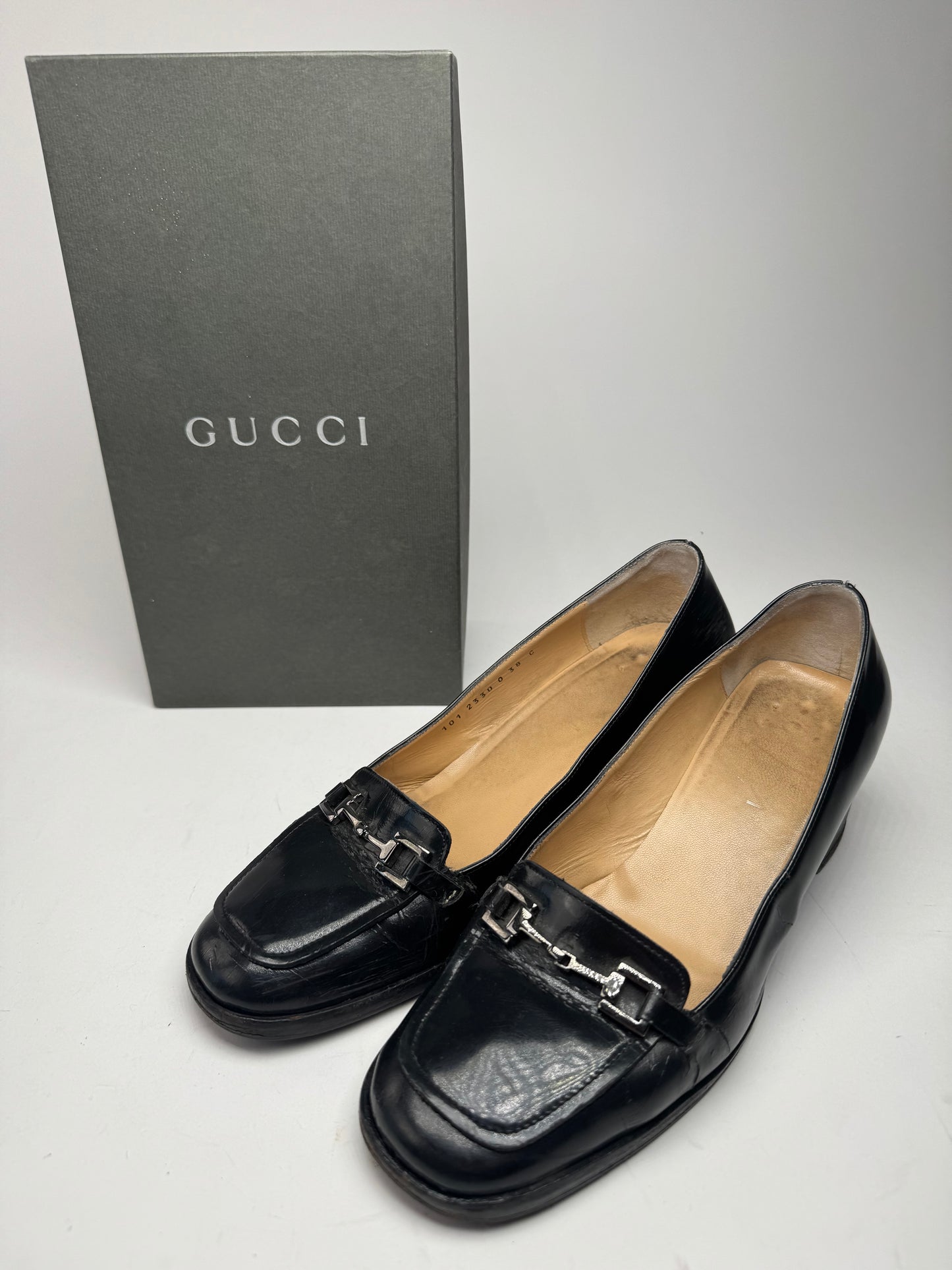 Vintage Gucci Leather pumps black 38C