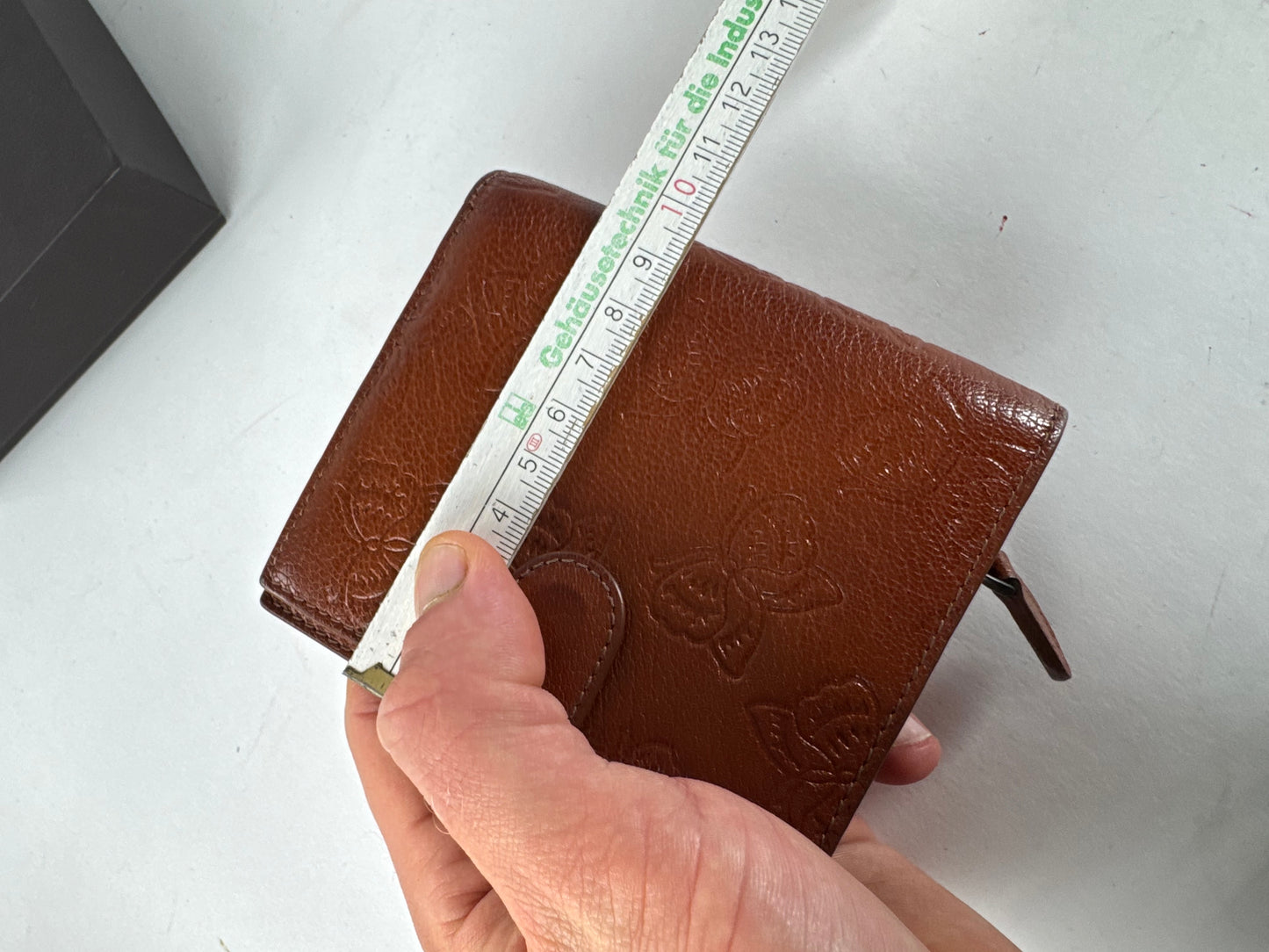 Vintage Bottega Veneta Butterfly Monogram Leather Wallet Brown