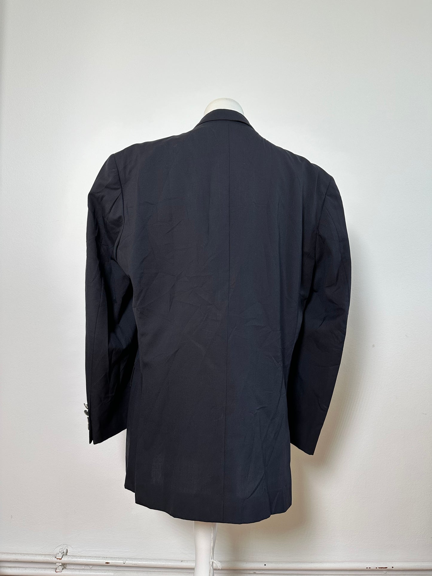 Vintage Dior Men's Wool Blend Blazer Navy XL