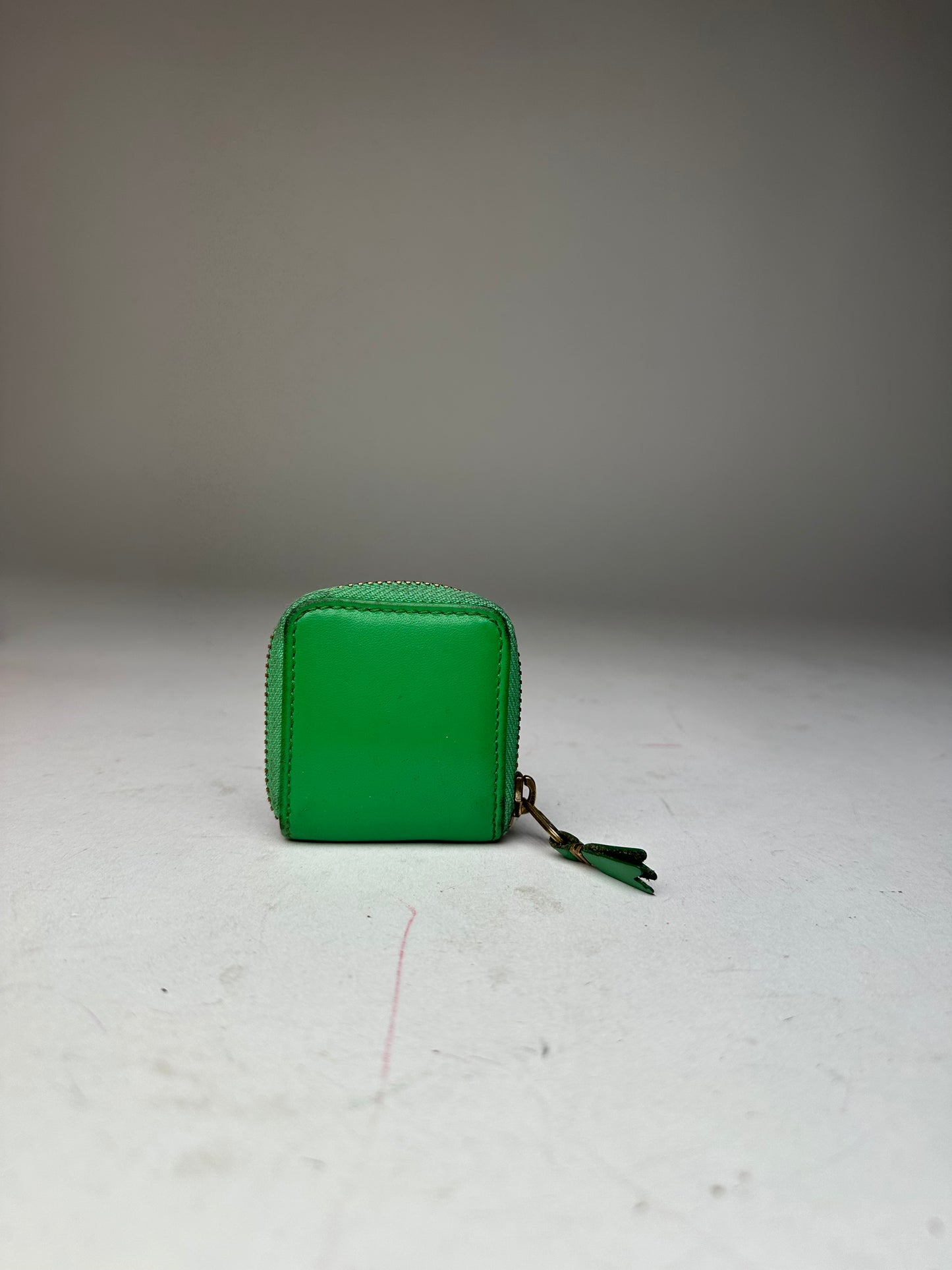 Vintage Comme des Garçons Coin Purse Leather Green