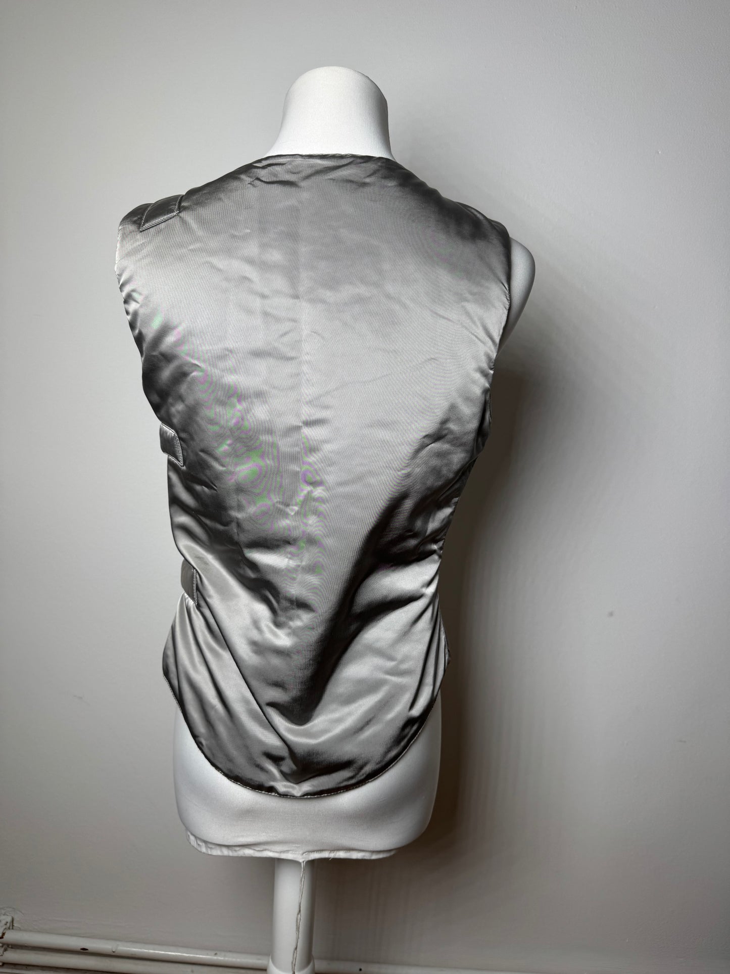 Vintage Fendi Roma Vest Silver 36/S