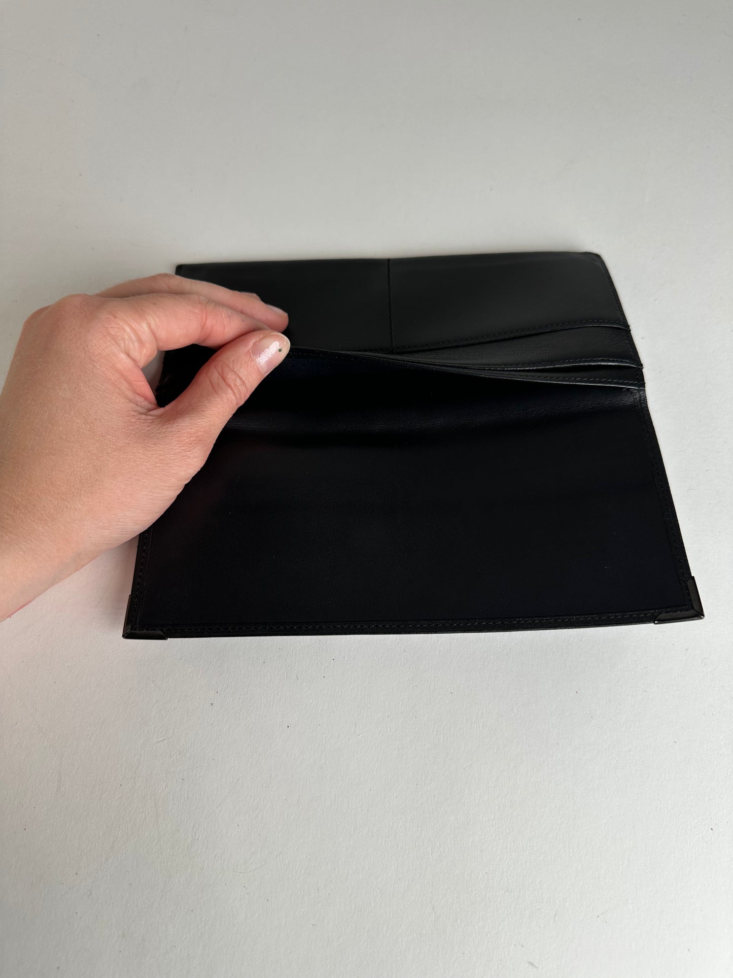 Vintage Givenchy Leather ID Holder Black