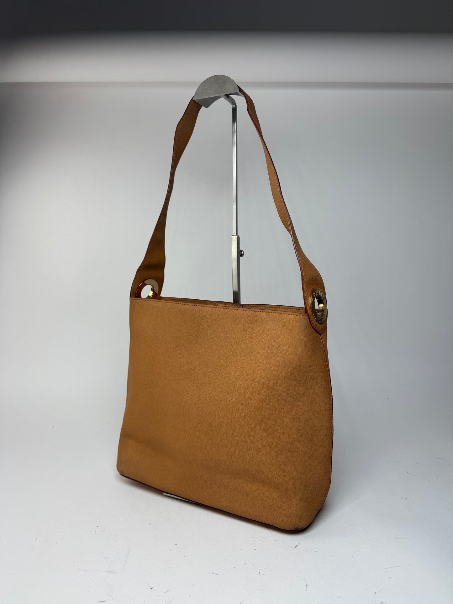 Sac vintage en cuir Céline Paris camel
