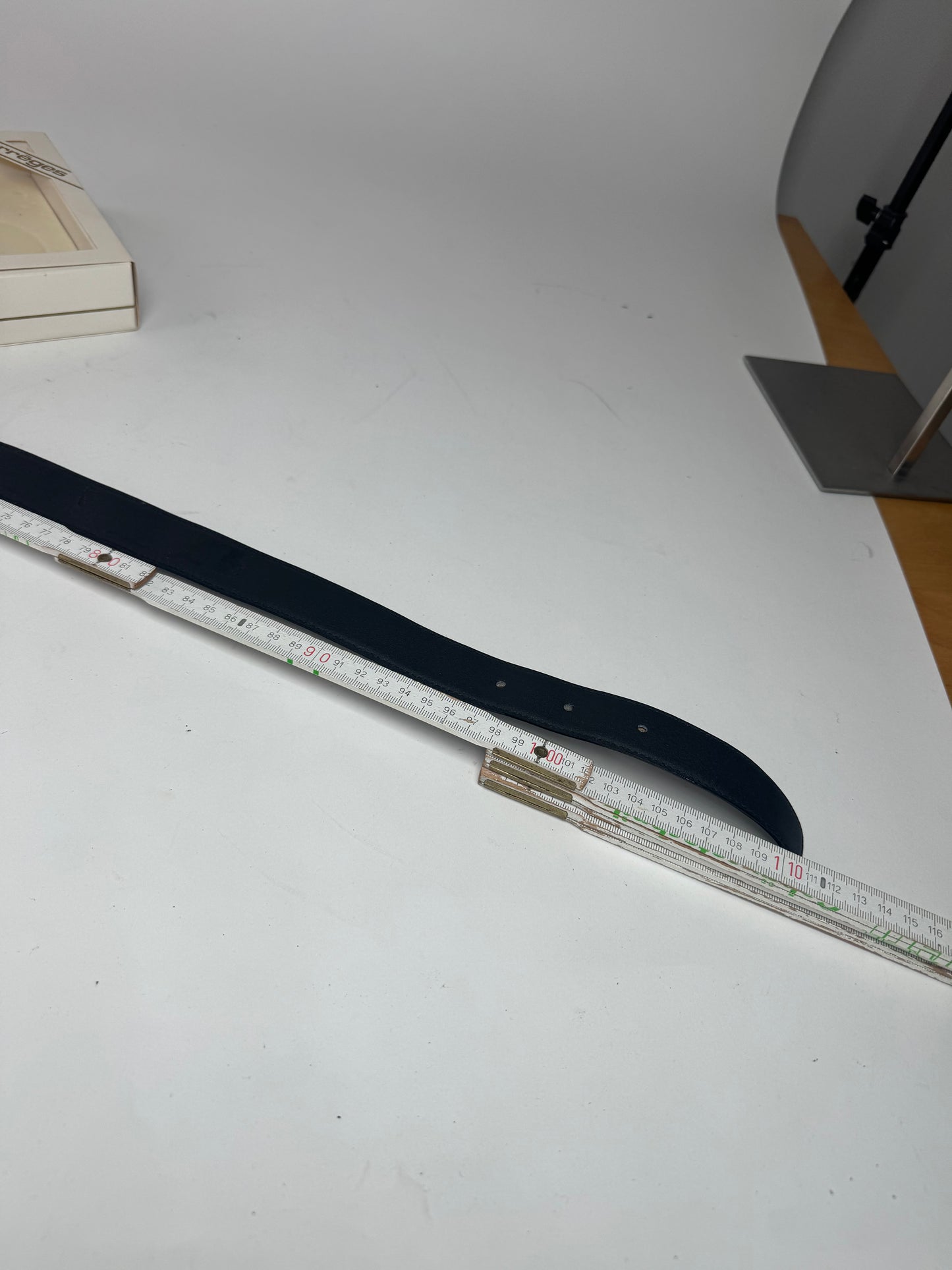 Vintage Courreges Leather Belt Set new