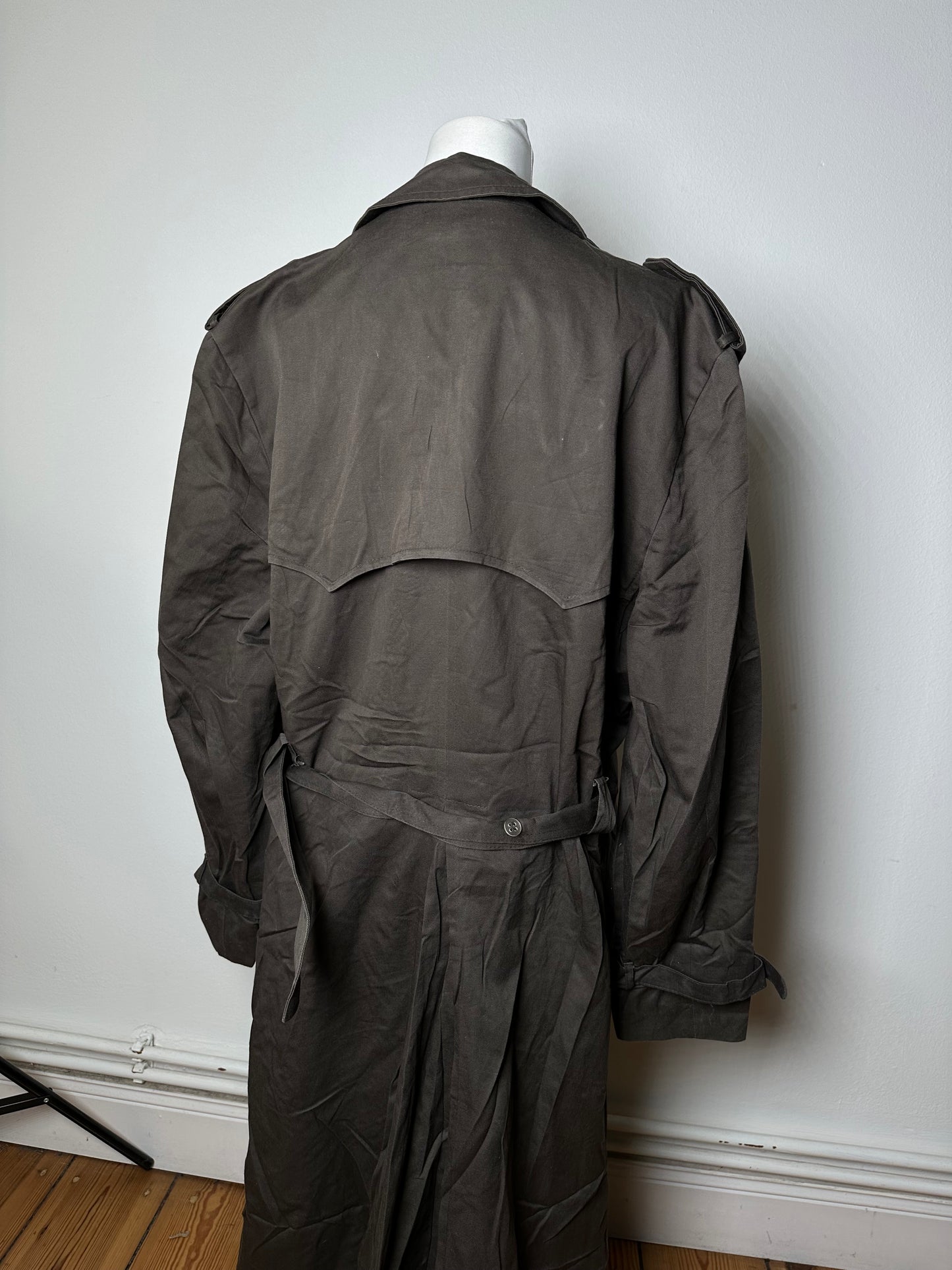 Vintage Dior Mens Canvas Trenchcoat Grey L