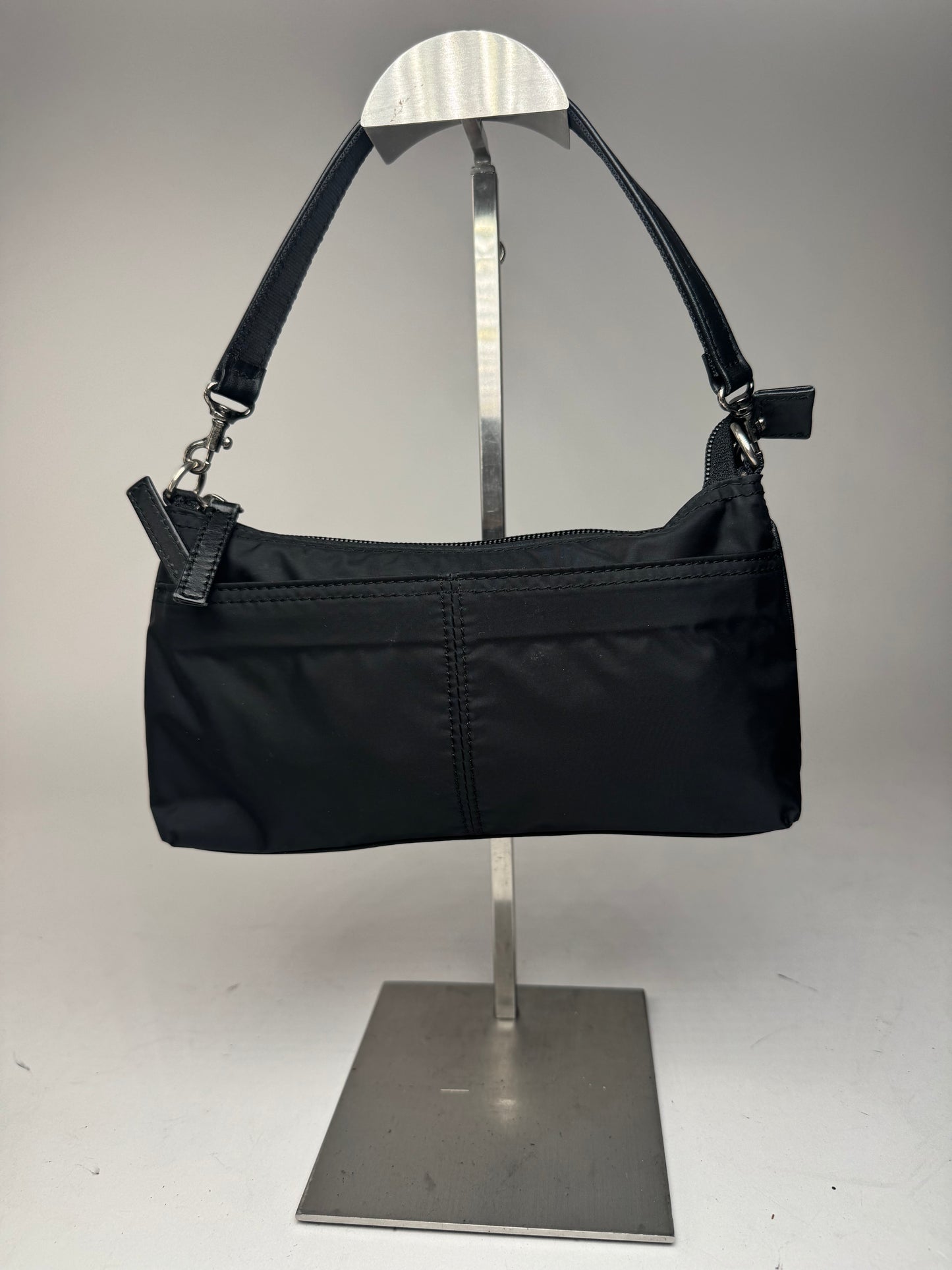 Vintage Issey Miyake Canvas Leather bag black