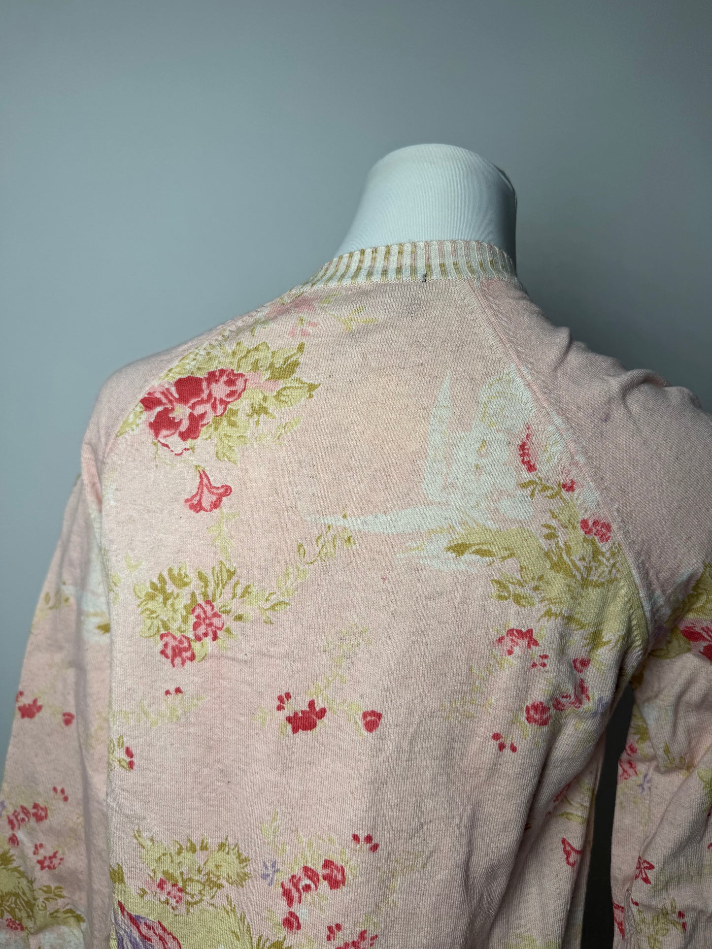 Vintage Comme Des Garçons floral Cardigan Pink
