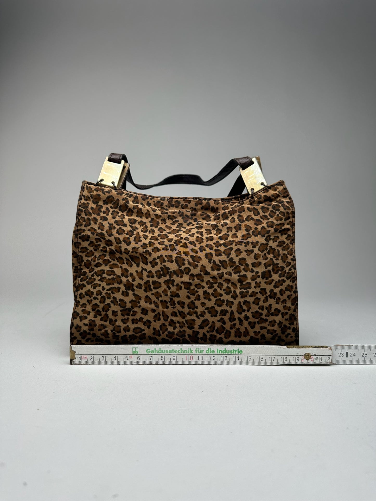 Vintage Bottega Veneta Canvas Bag Leopard