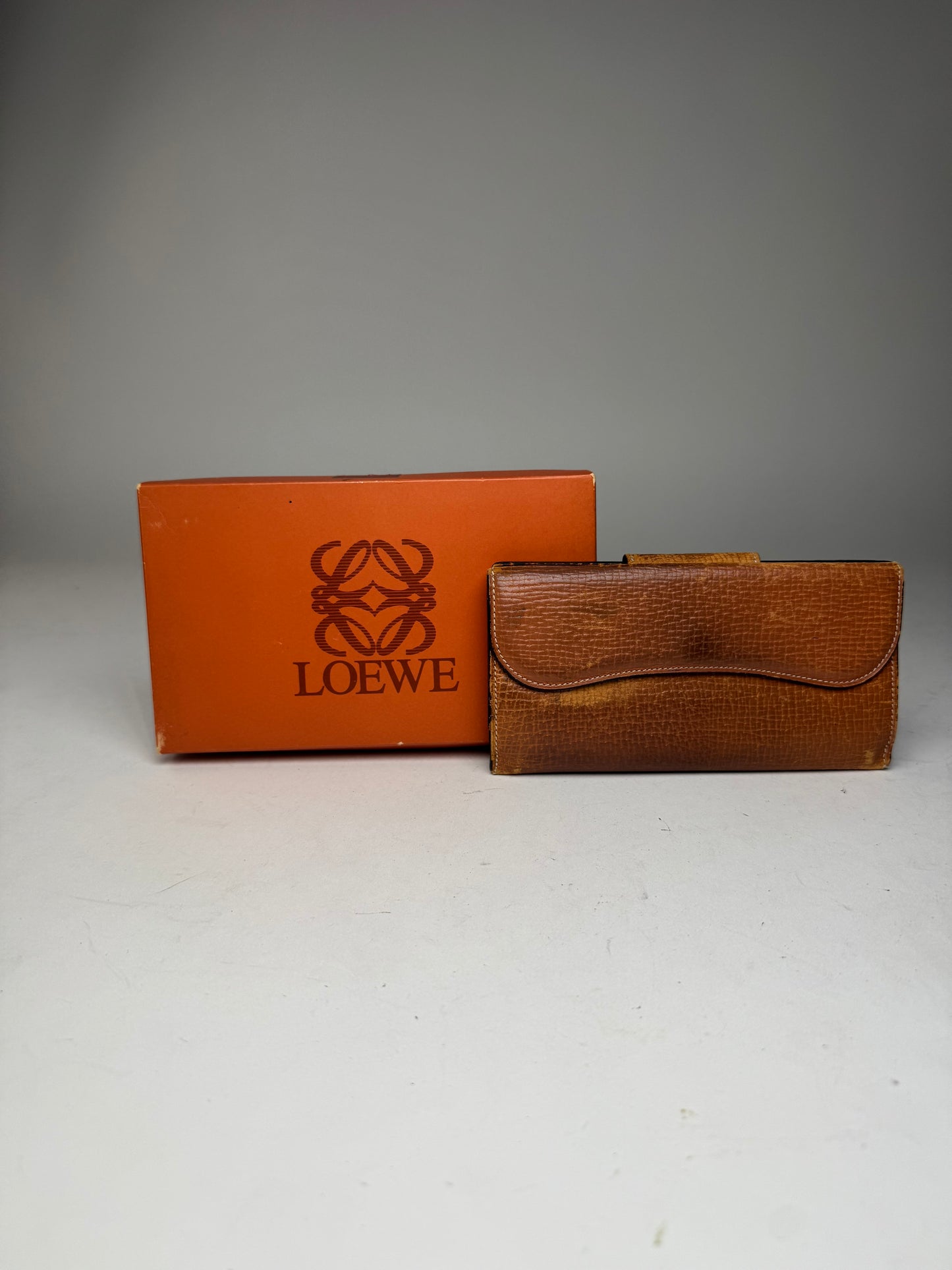 Vintage Loewe Madrid Leather Wallet Brown