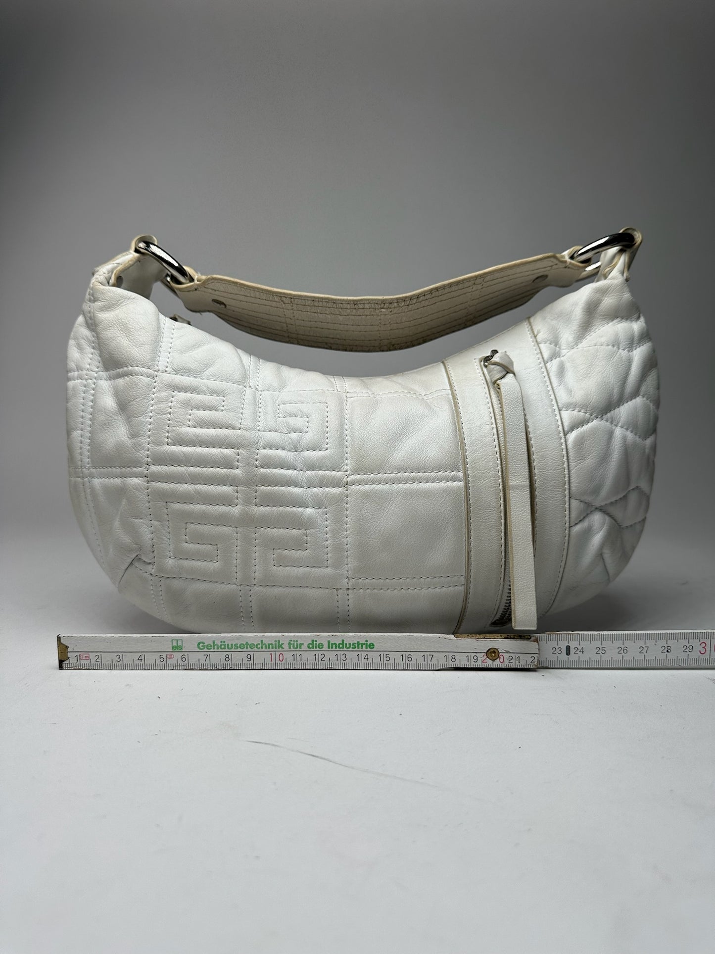 Vintage Givenchy Cotton Leather bag white