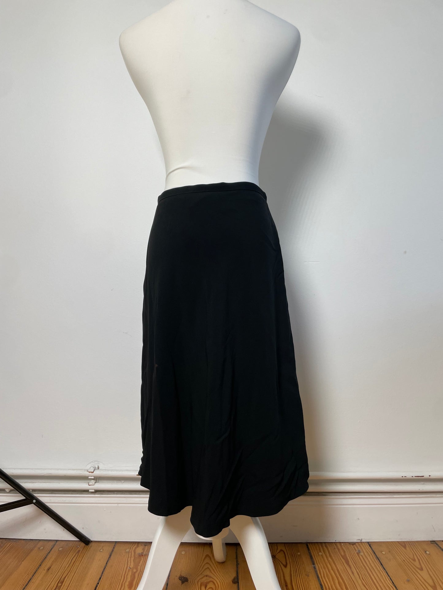 Vintage Gucci Viscose Blend Skirt Black