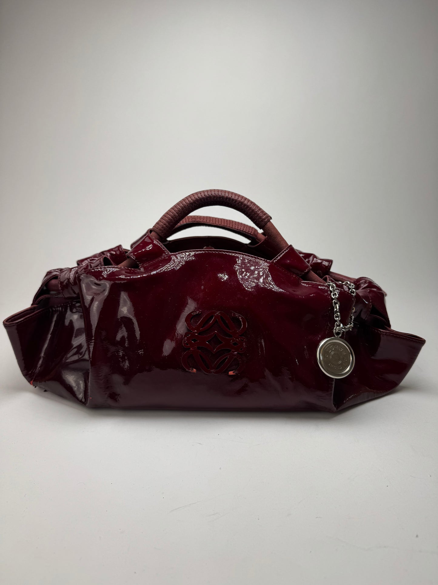 Vintage Loewe Amazona Patent Leather bag purple