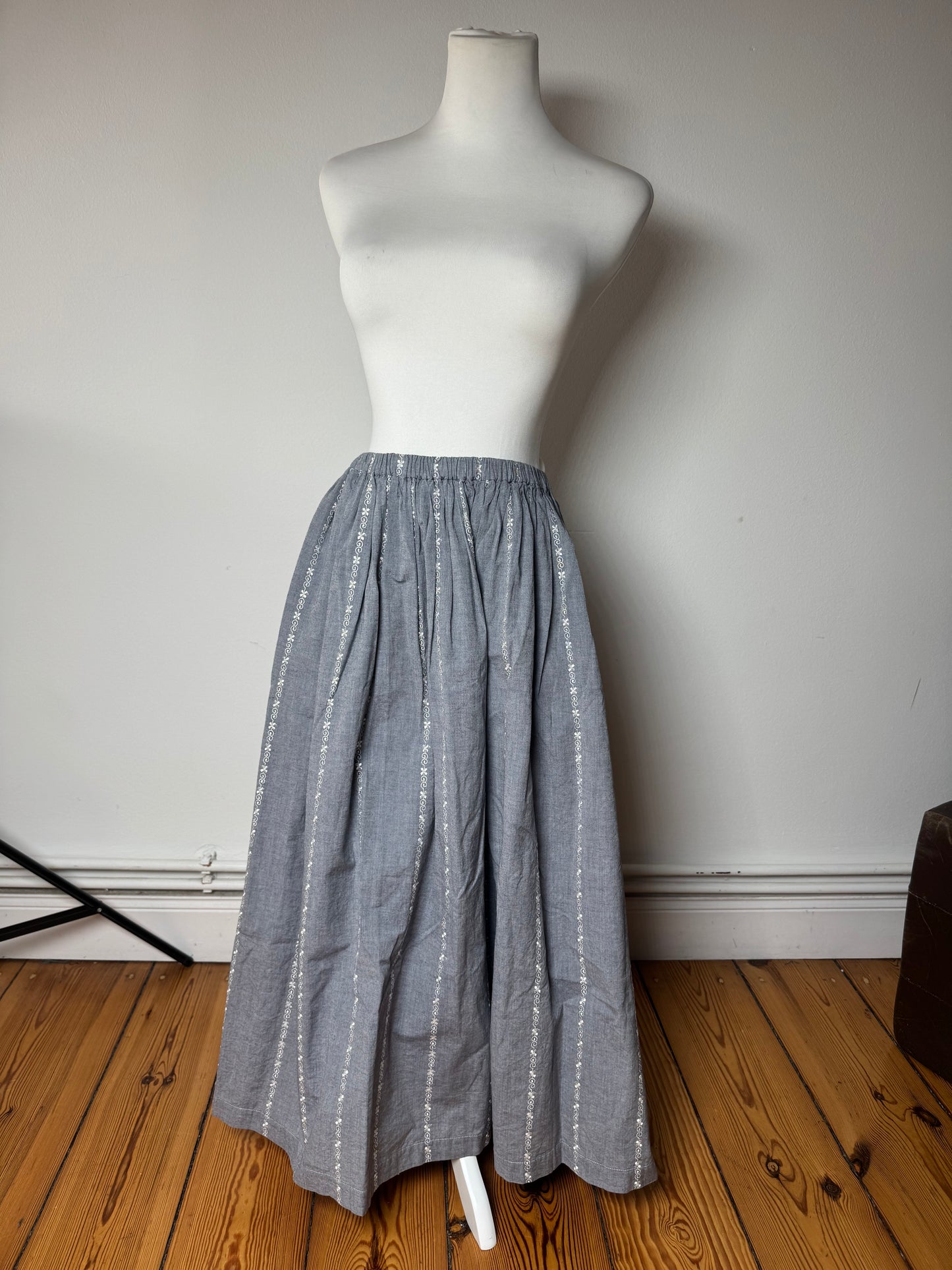 Vintage Comme Des Garçons Skirt Striped Grey White
