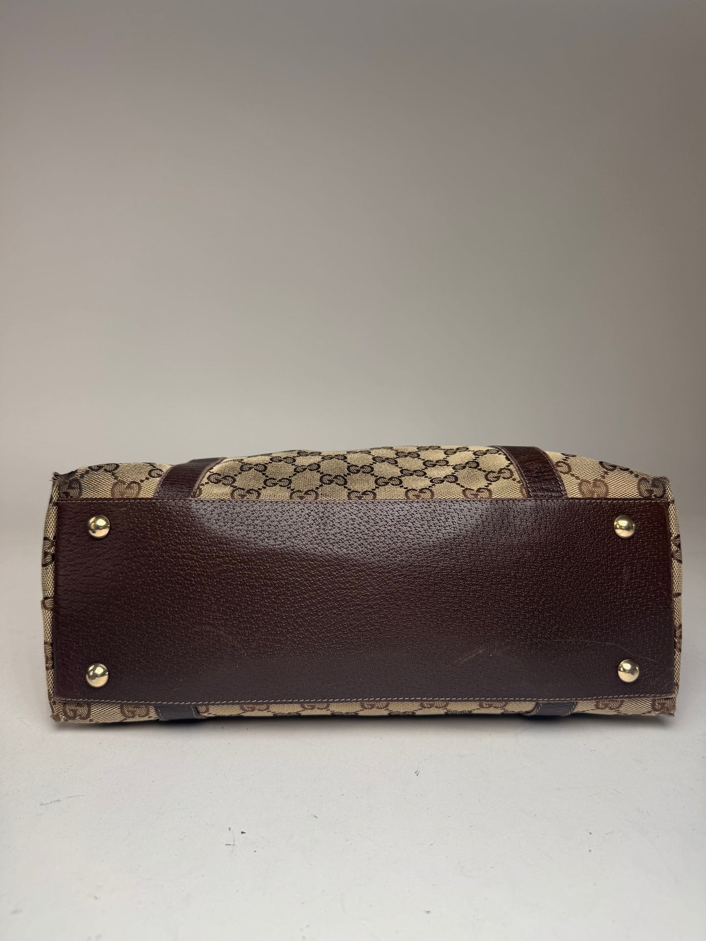 Sac à main Gucci Monogram vintage beige marron