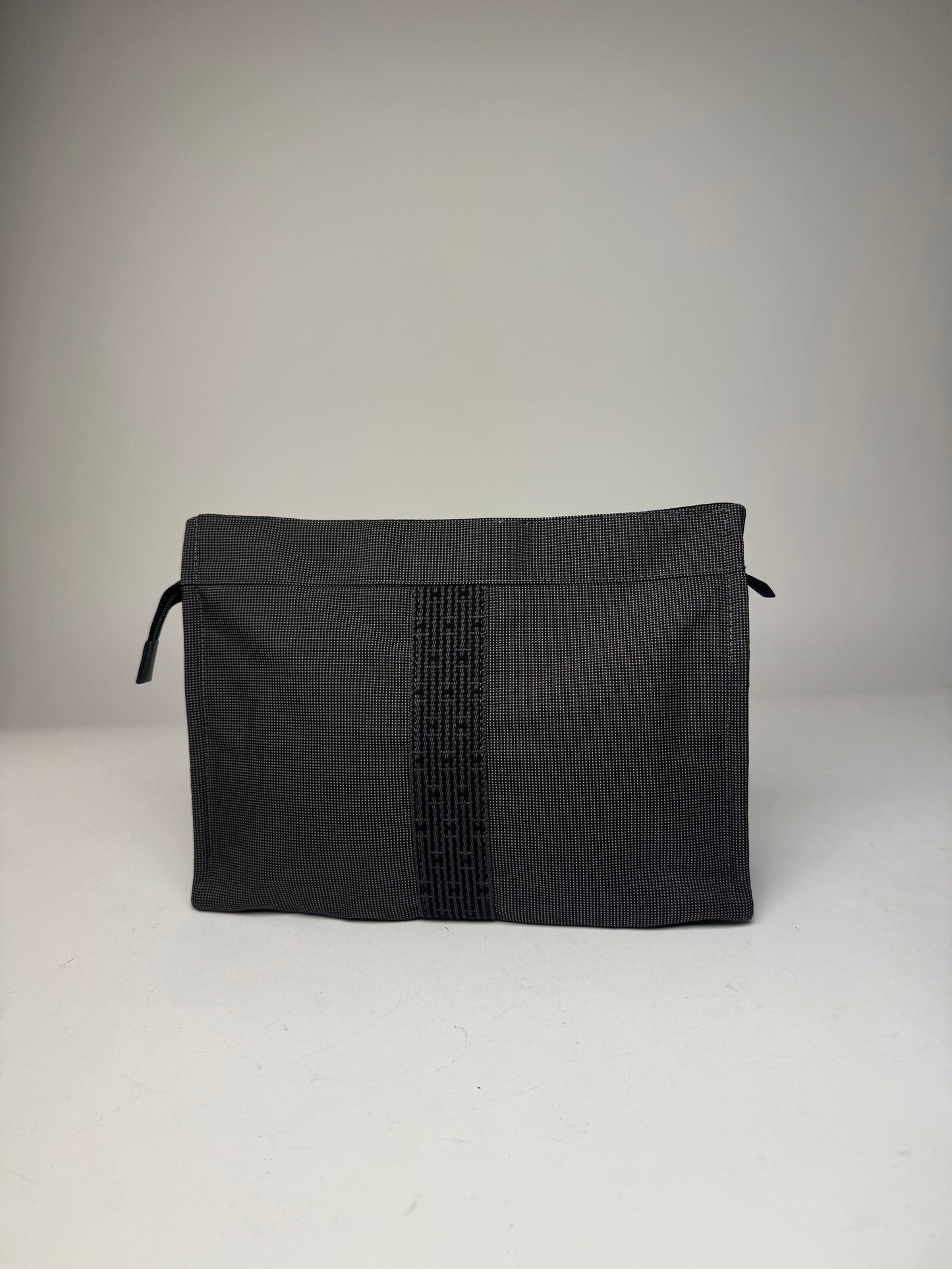Vintage Hermes Paris Clutch Anthracite Black