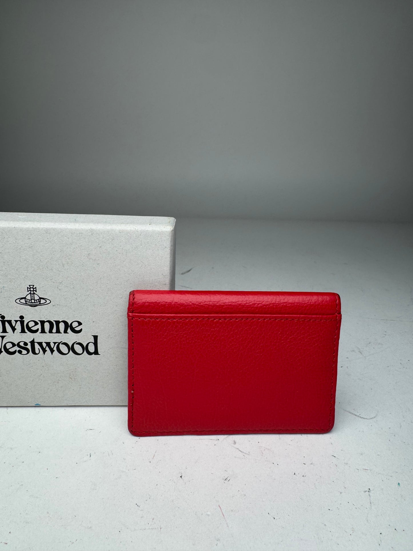 Vintage Vivienne Westwood Leather Card Holder Red