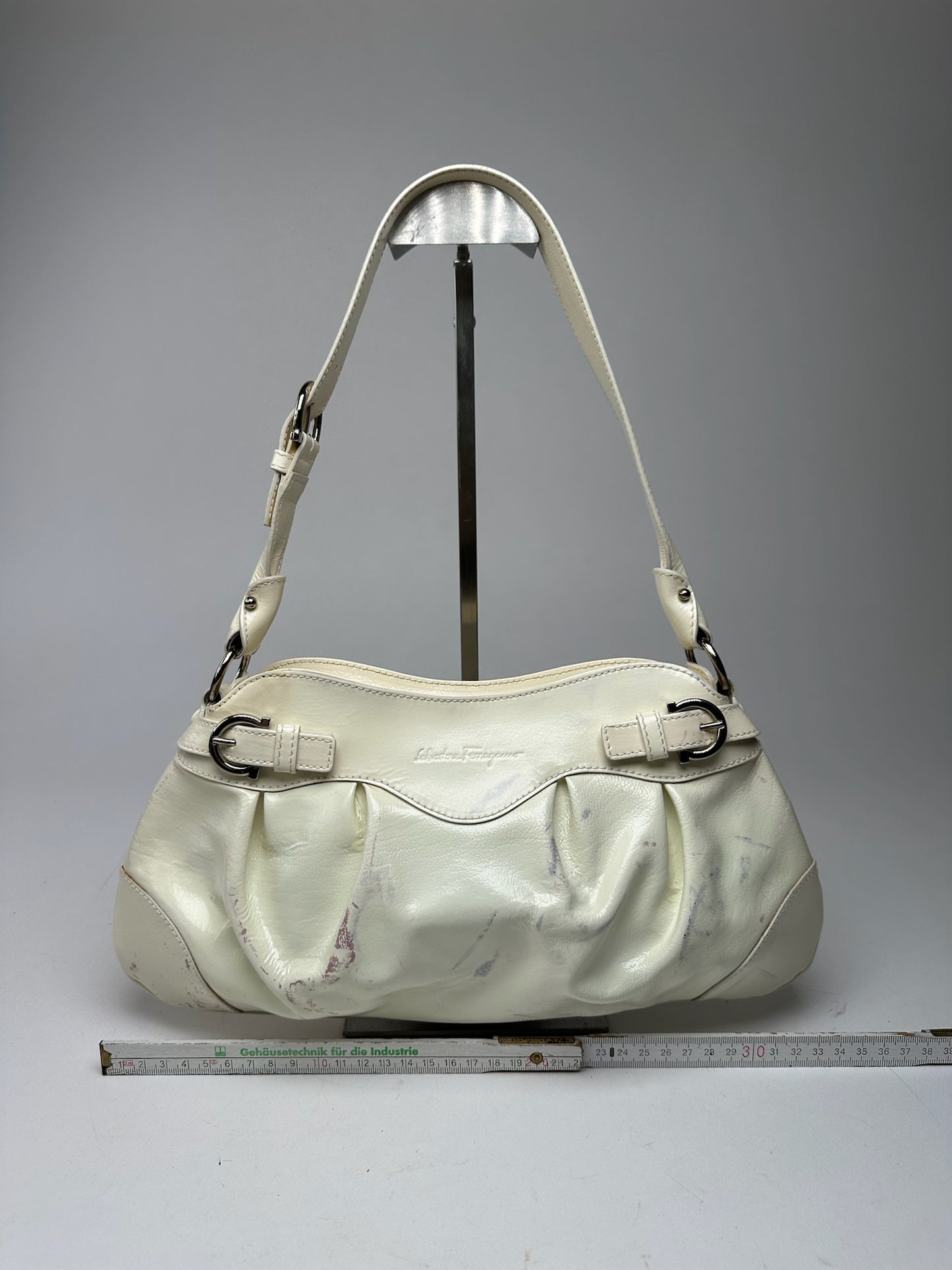 Vintage Salvatore Ferragamo Patent Leather bag white
