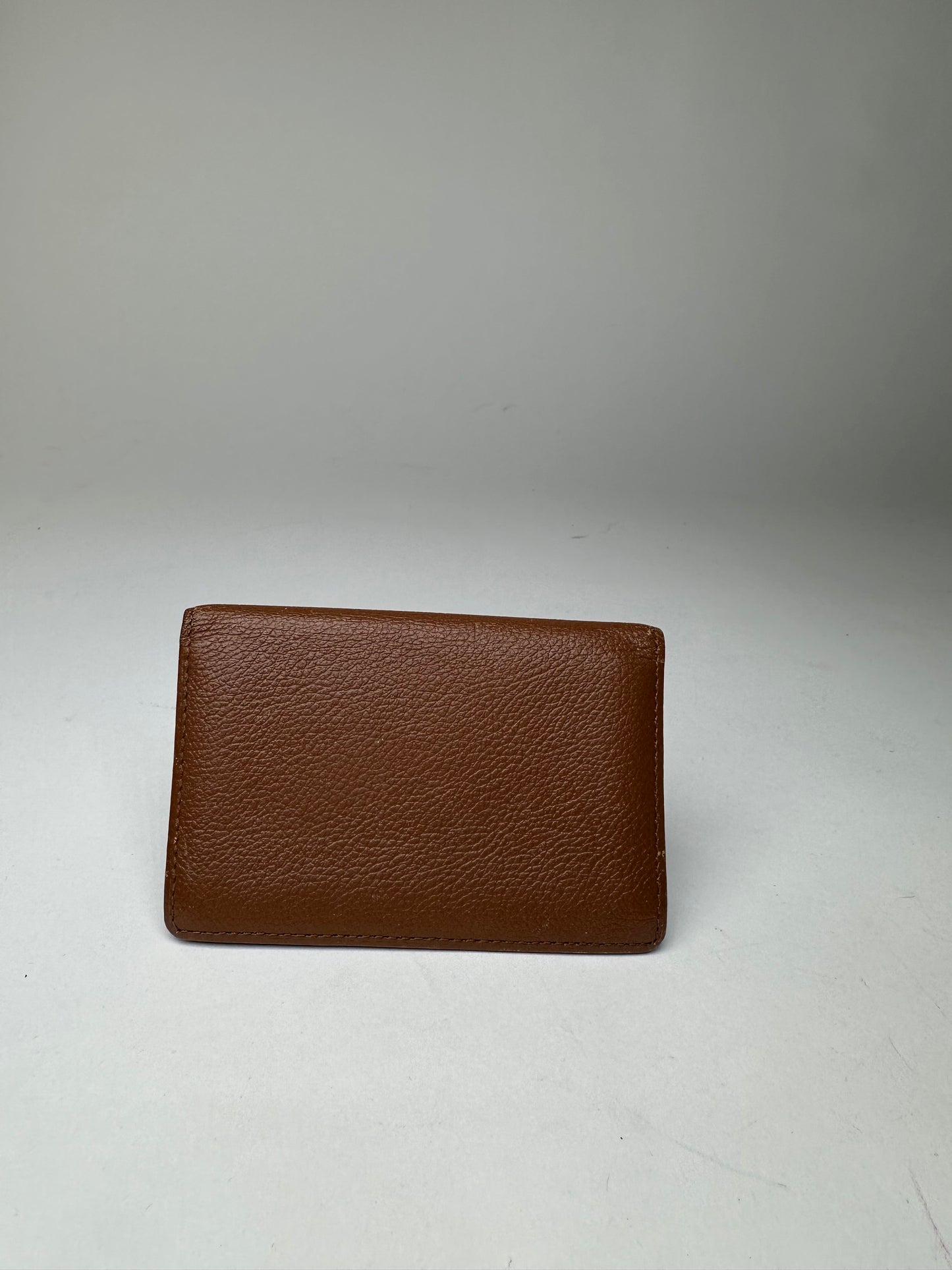 Vintage Yves Saint Laurent Bifold Cardholder Leather Tan