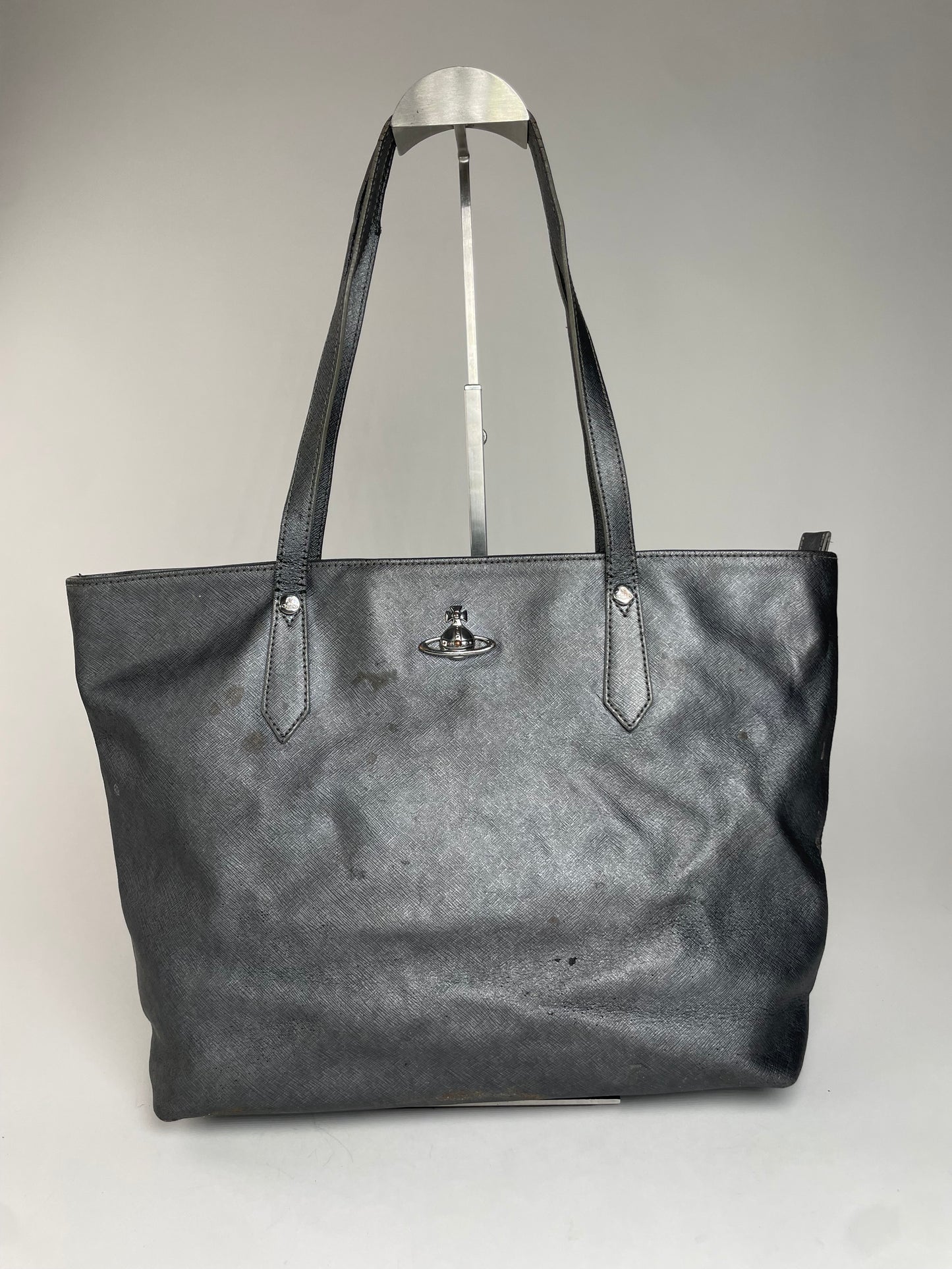 Vintage Vivienne Westwood Leather Handbag Anthracite