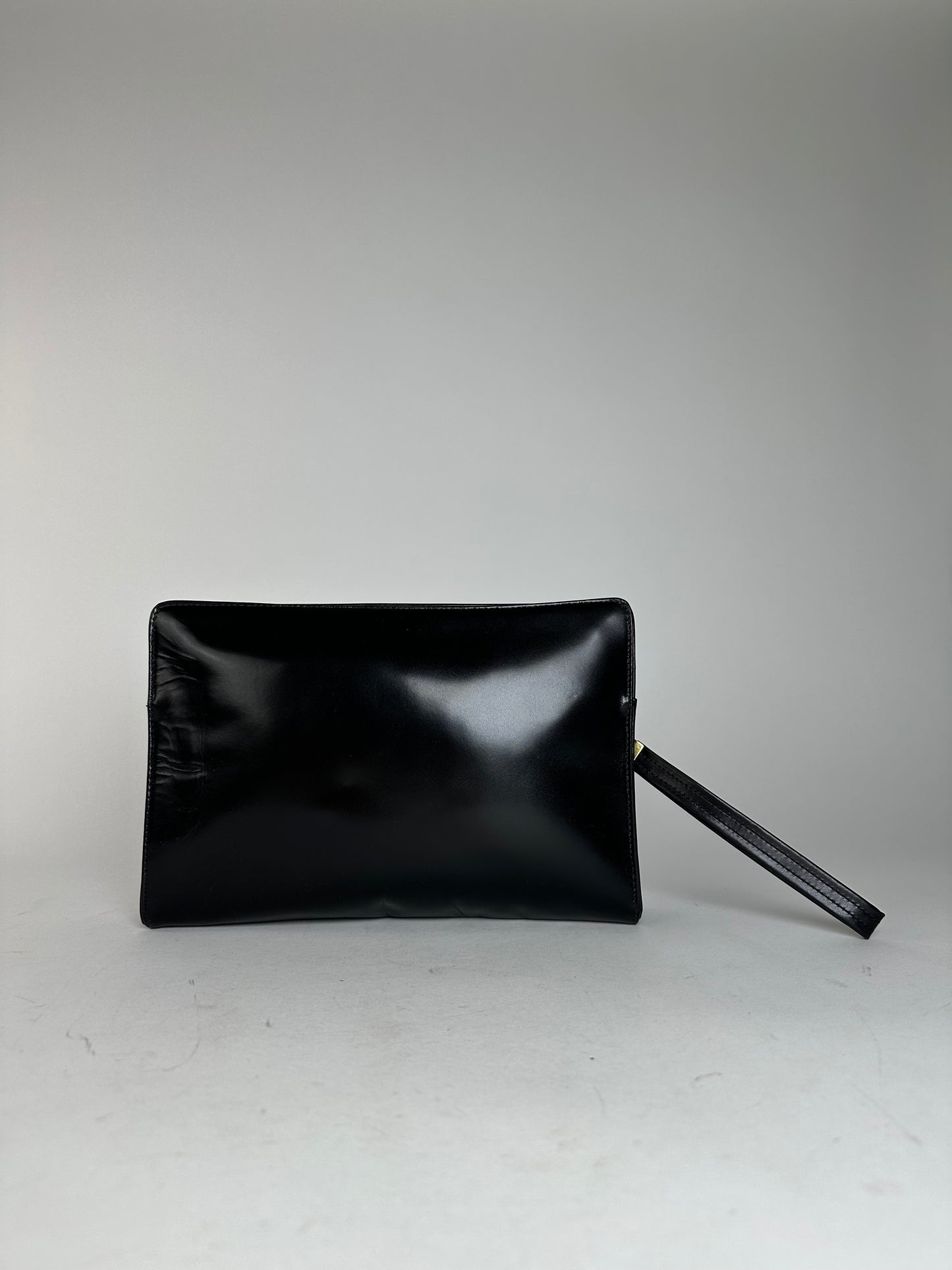Vintage Givenchy Leather Clutch Black