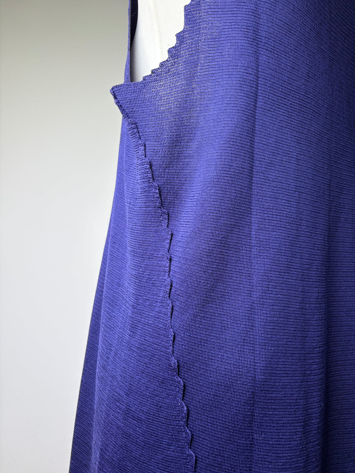 Vintage Issey Miyake Sleeveless Dress Purple S