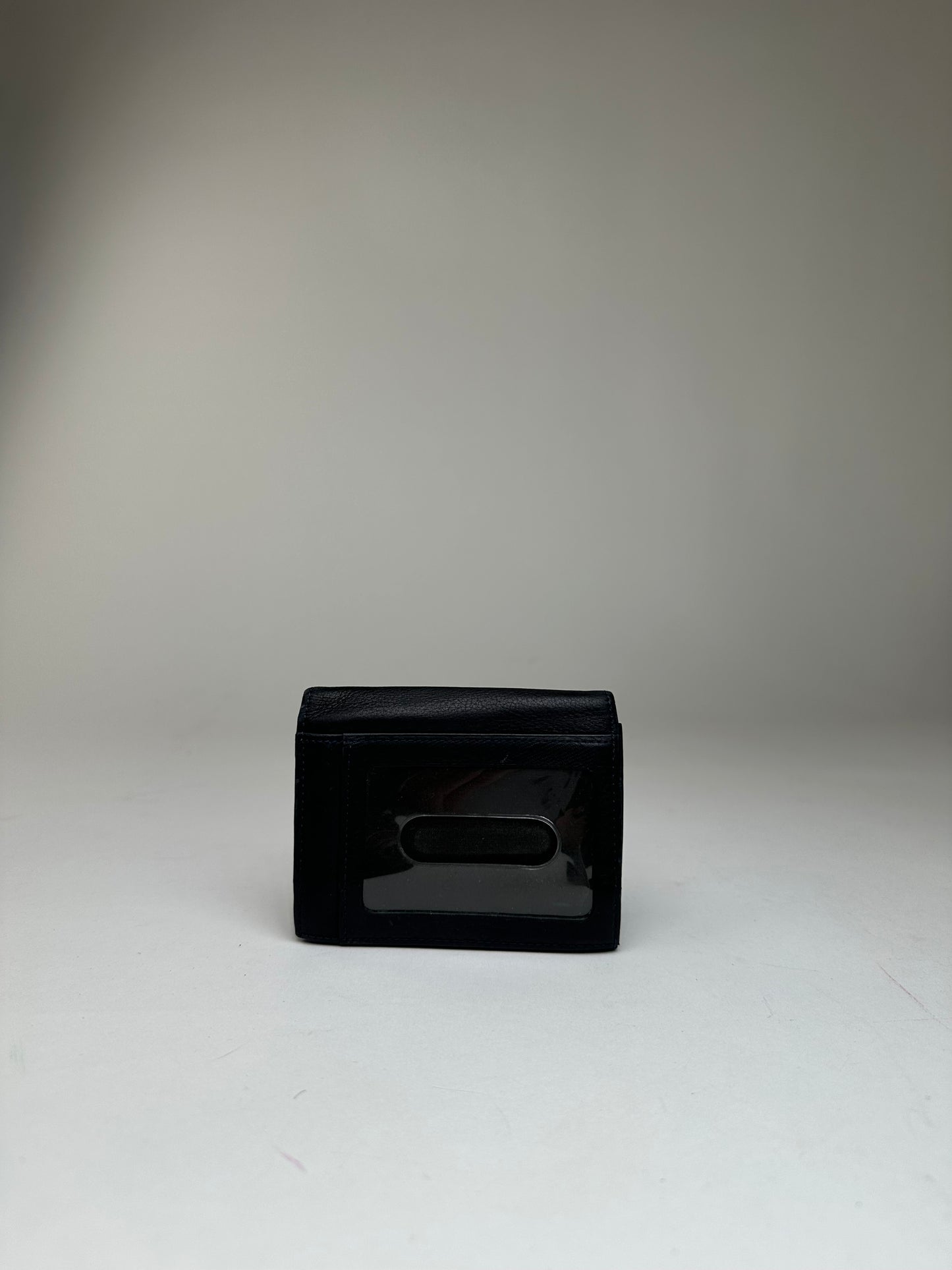 Vintage Givenchy 4G Logo Leather Bifold Wallet Navy