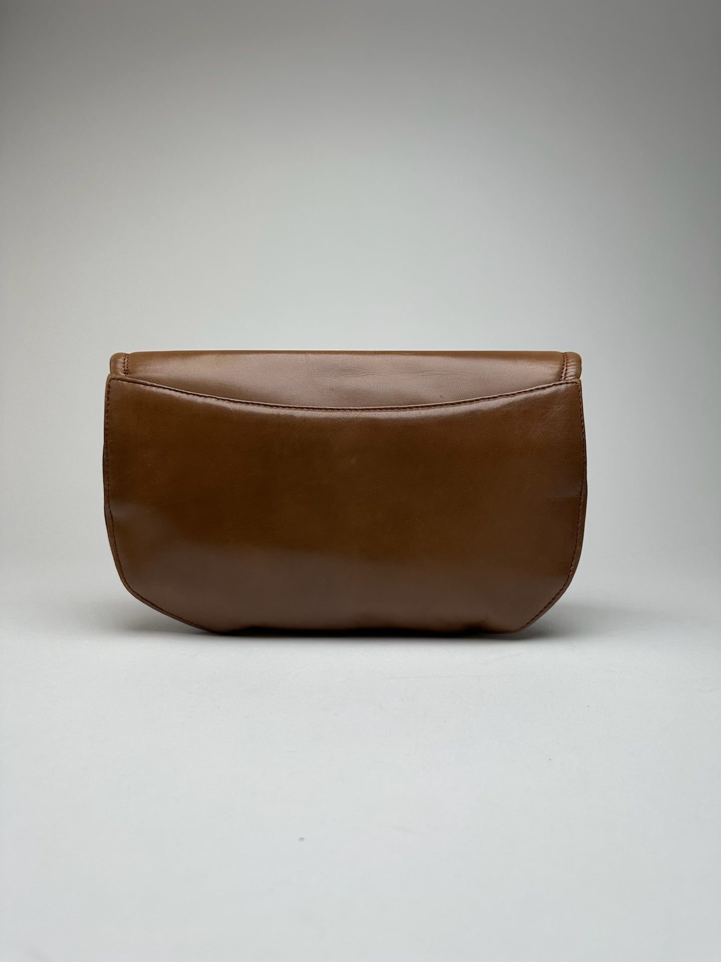 Vintage Givenchy Leather Clutch Brown