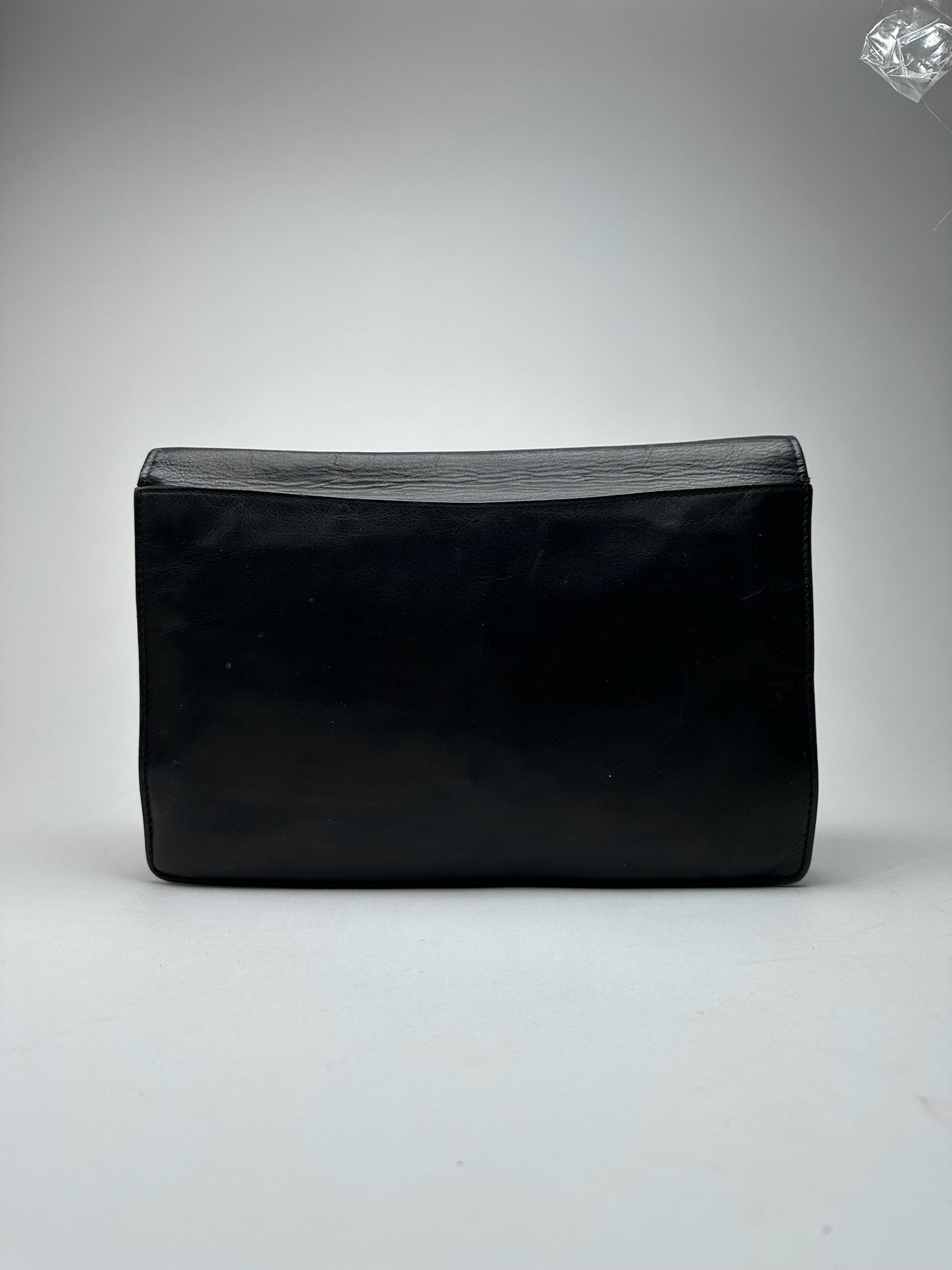 Vintage Celine Paris Leather clutch Black
