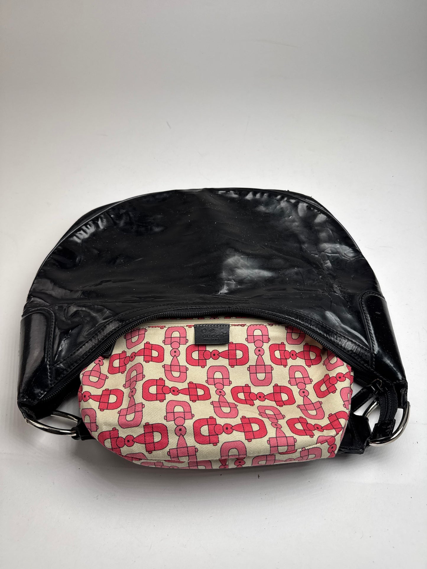 Vintage Gucci leather bag black