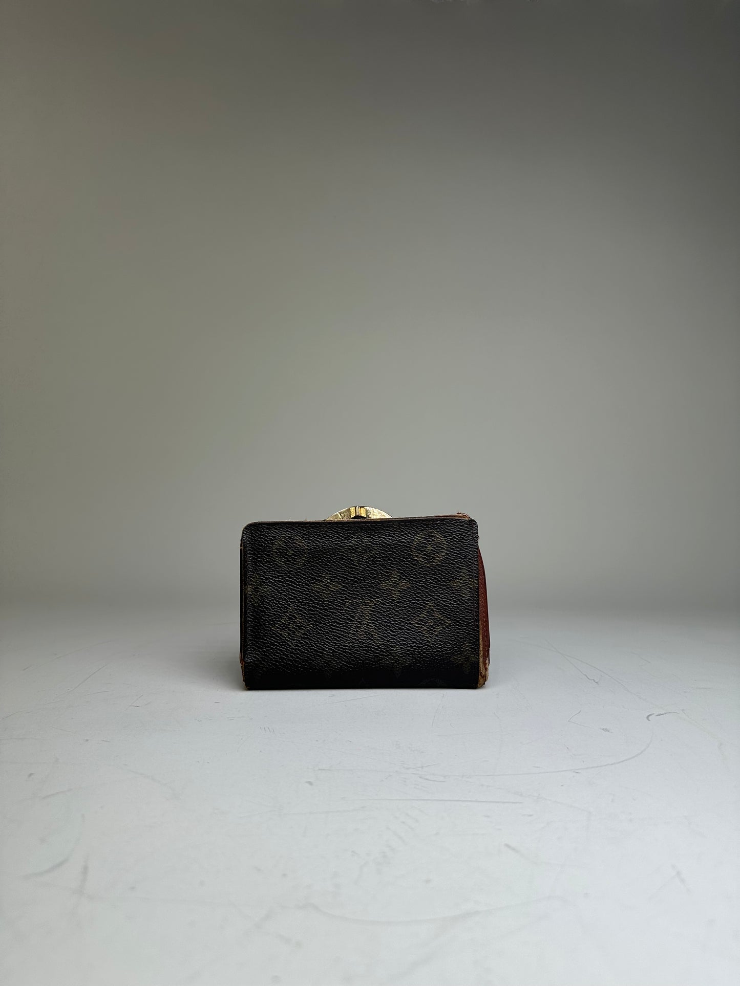Vintage Louis Vuitton Epi Leather Monogram Canvas Wallet Black Brown