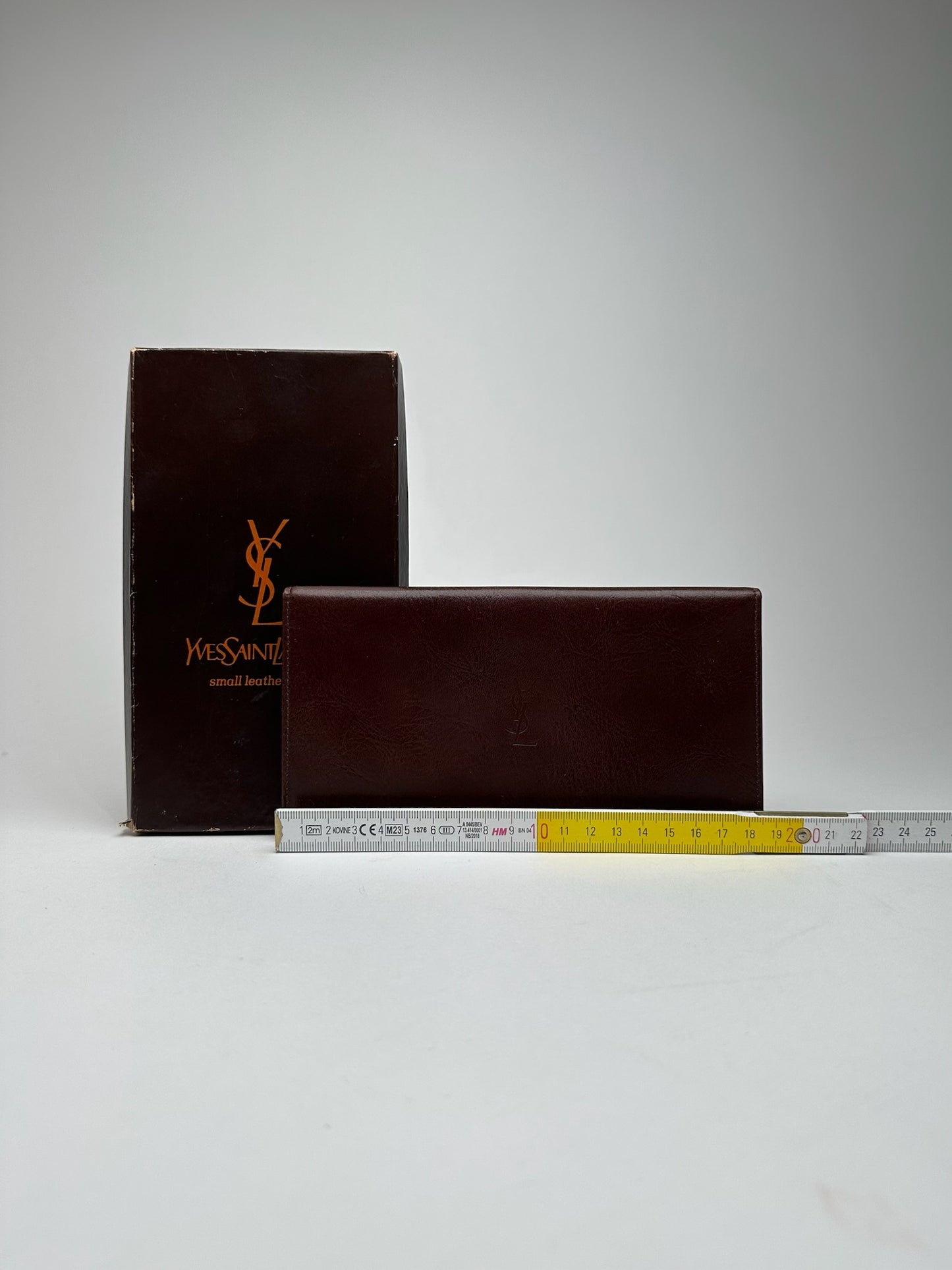 Vintage Yves Saint Laurent leather Card Holder / id Holder