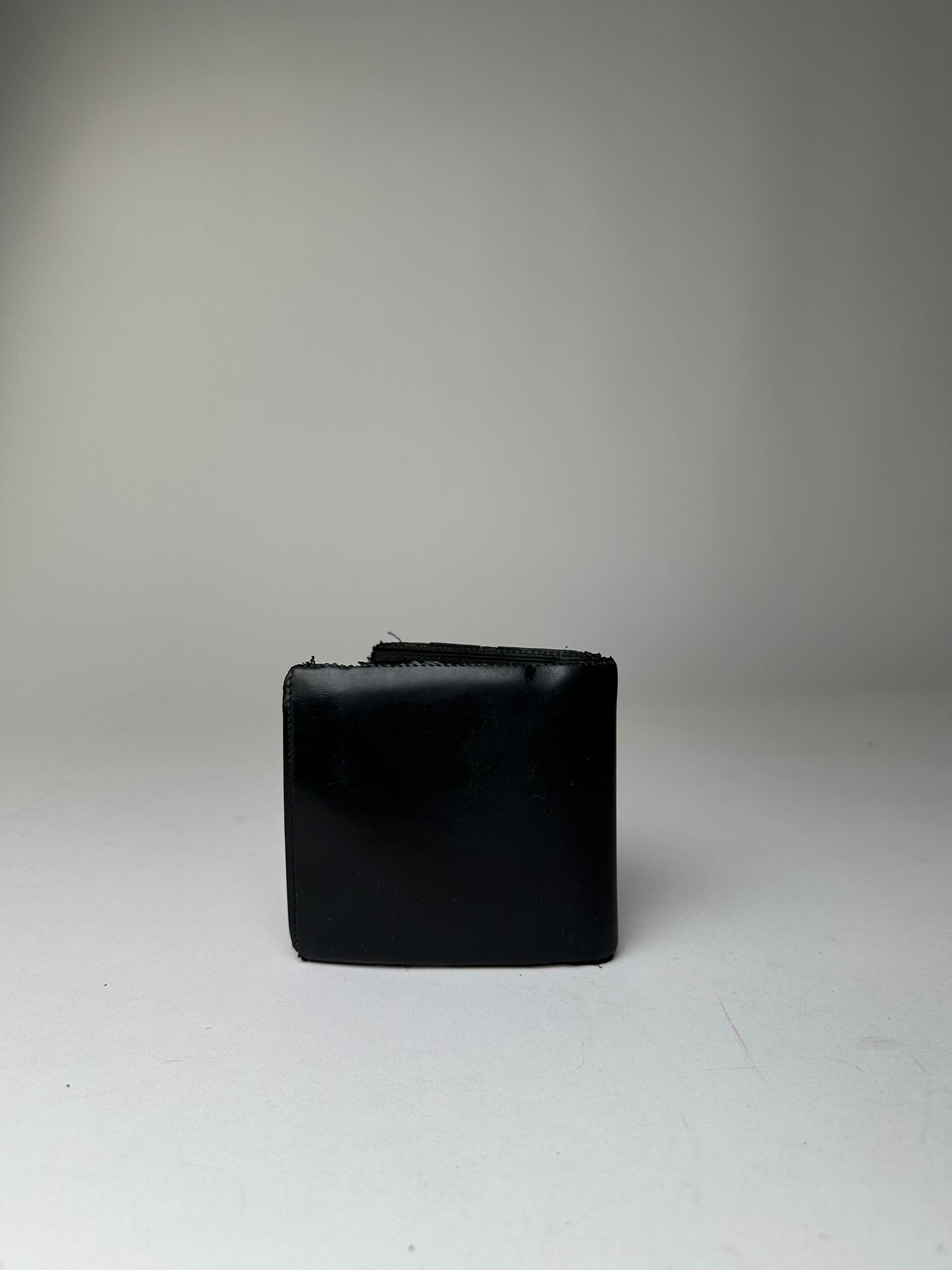 Vintage Cartier Leather Bifold Wallet Black