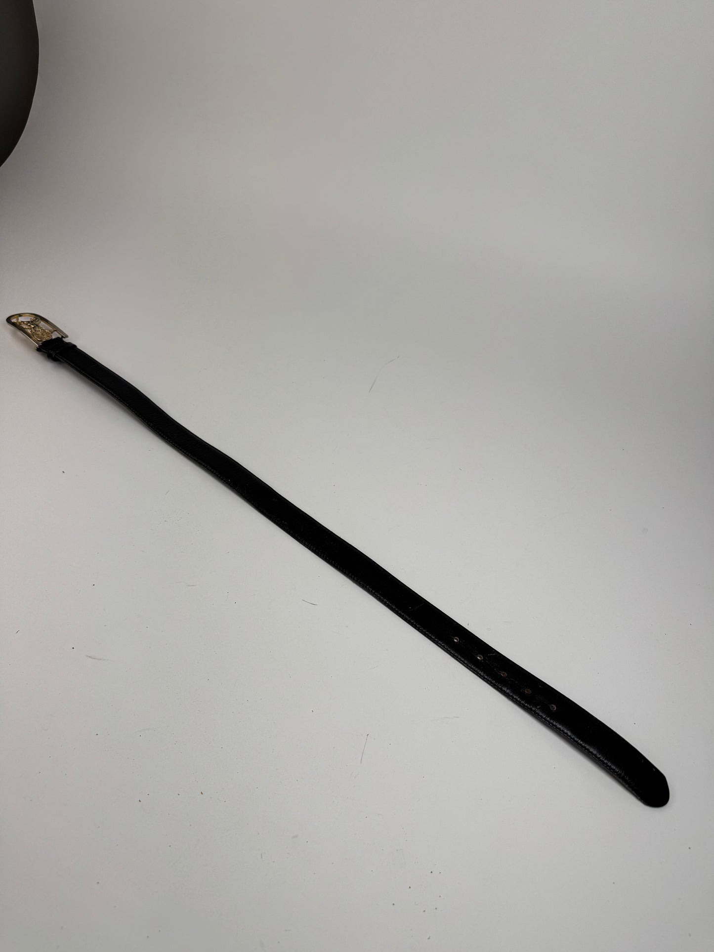 Vintage Celine Leather belt Black