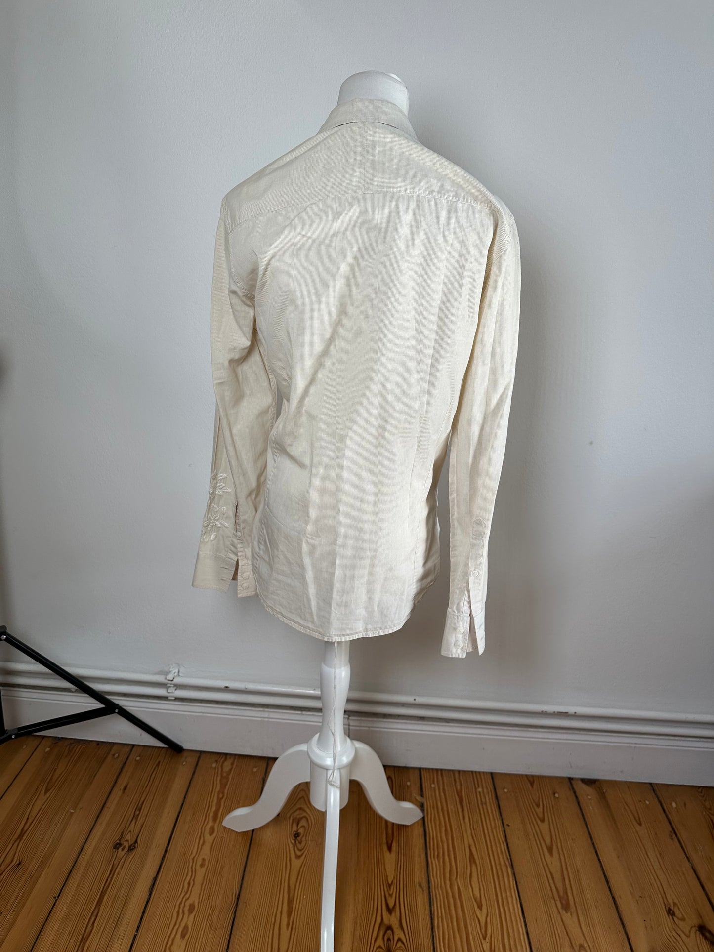 Vintage Kenzo Floral Blouse White M
