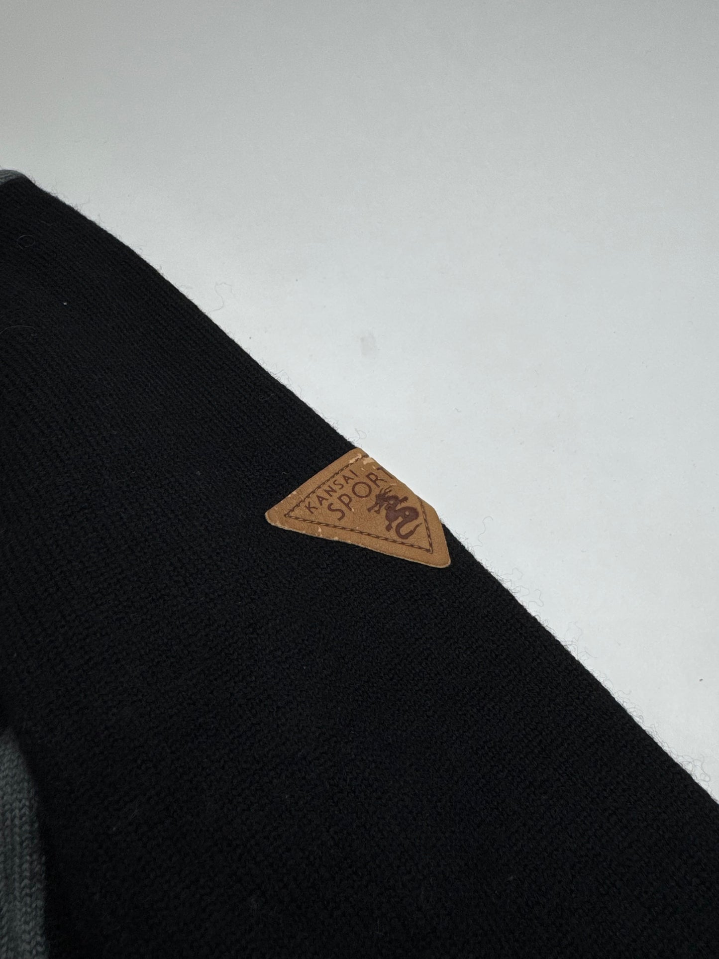 Vintage Kansai Yamamoto Wool Sweater black red M